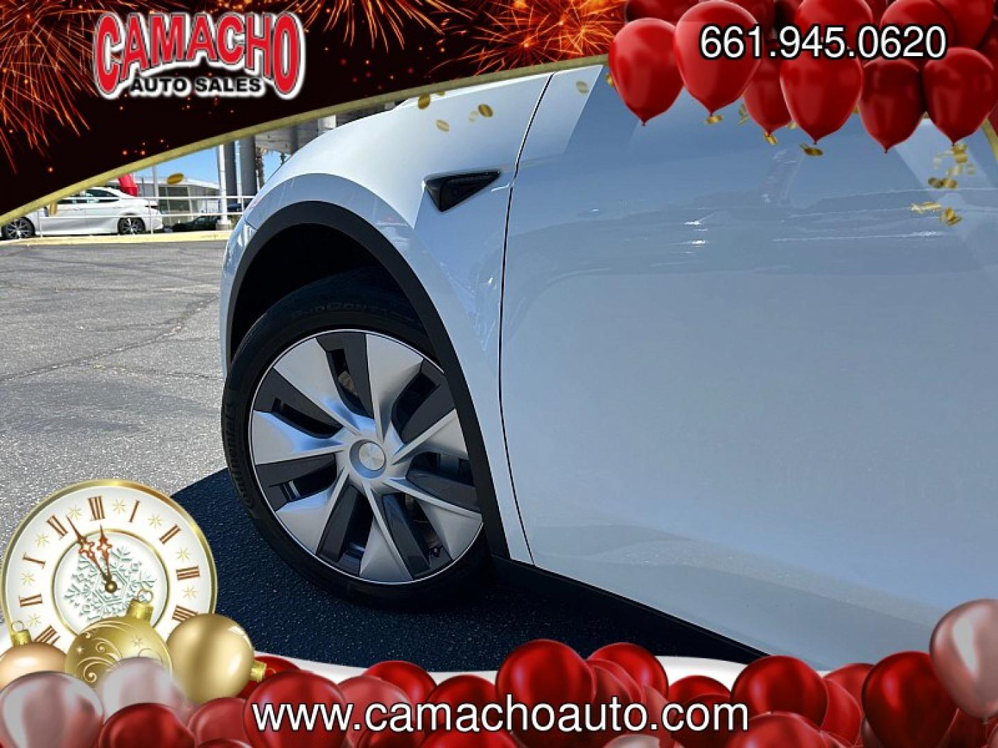 2023 White Tesla Model Y (7SAYGDEE2PF) with an Dual AC Electric Motors engine, Single-Speed Fixed Gear transmission, located at 412 Auto Vista Drive, Palmdale, CA, 93551, (661) 945-0620, 34.592636, -118.136681- Photo#7