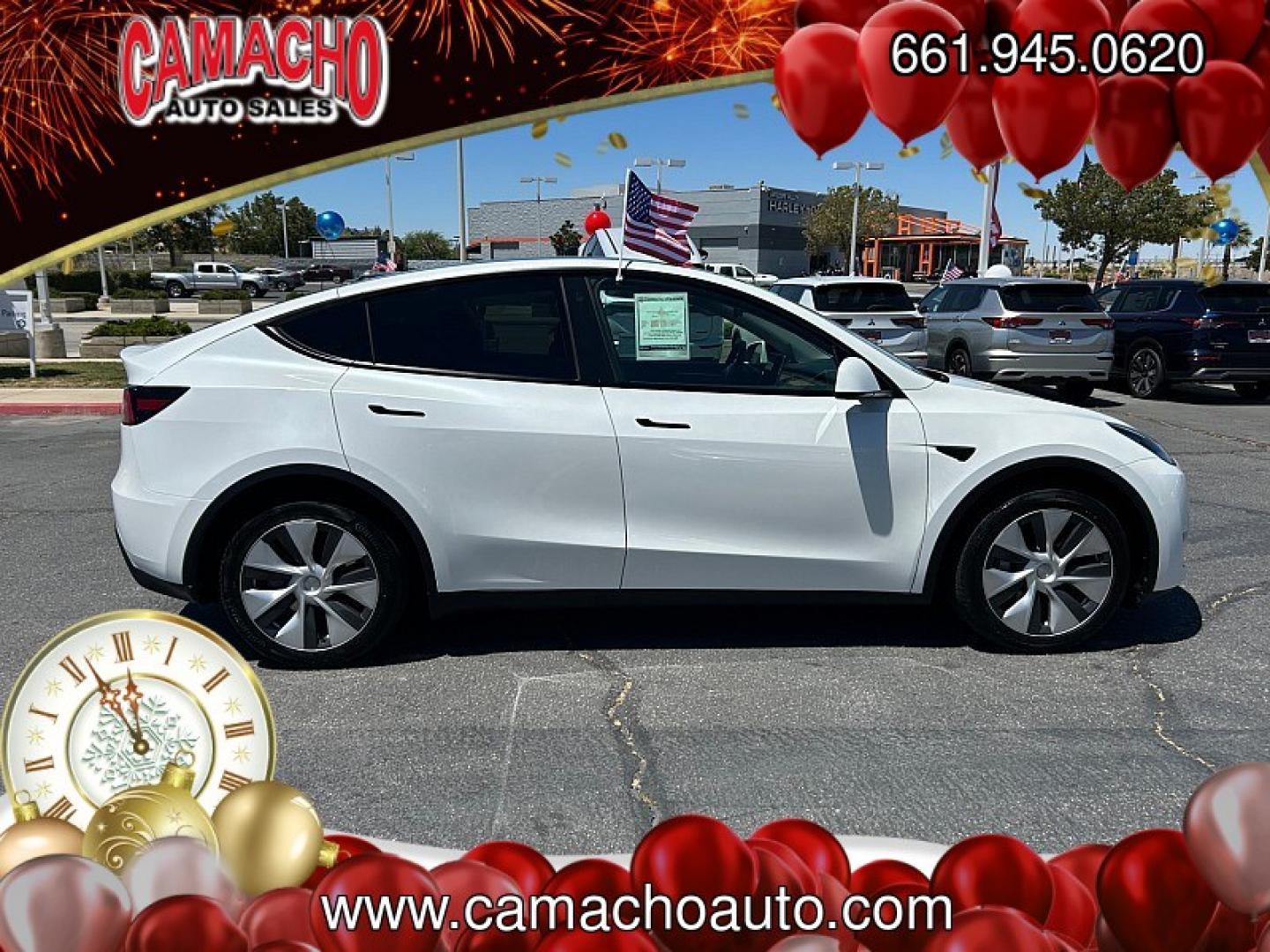 2023 White Tesla Model Y (7SAYGDEE2PF) with an Dual AC Electric Motors engine, Single-Speed Fixed Gear transmission, located at 412 Auto Vista Drive, Palmdale, CA, 93551, (661) 945-0620, 34.592636, -118.136681- Photo#10