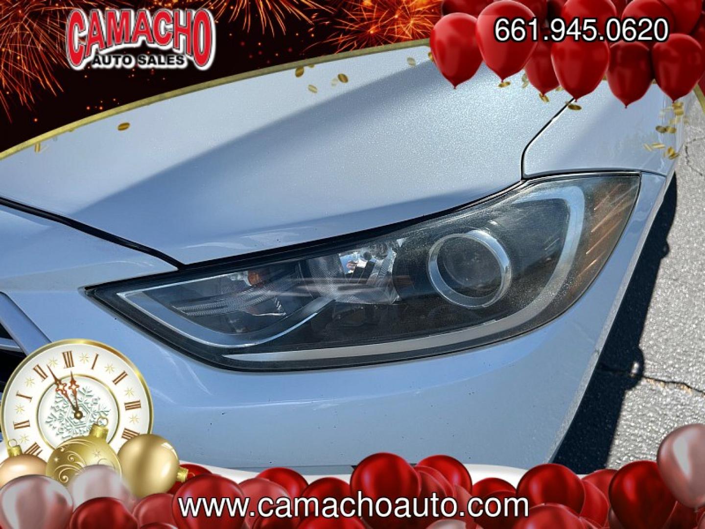 2017 White Hyundai Elantra (5NPD84LF8HH) with an 4-Cyl 2.0 Liter engine, Auto 6-Spd Shiftronic transmission, located at 412 Auto Vista Drive, Palmdale, CA, 93551, (661) 945-0620, 34.592636, -118.136681- Photo#8