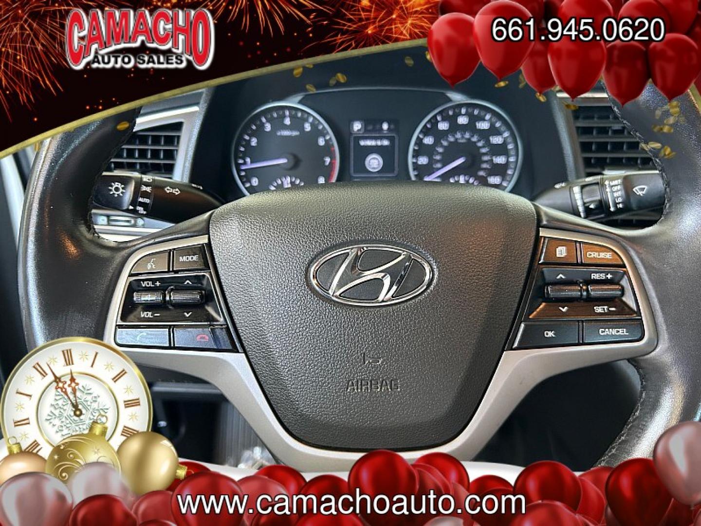 2017 White Hyundai Elantra (5NPD84LF8HH) with an 4-Cyl 2.0 Liter engine, Auto 6-Spd Shiftronic transmission, located at 412 Auto Vista Drive, Palmdale, CA, 93551, (661) 945-0620, 34.592636, -118.136681- Photo#21