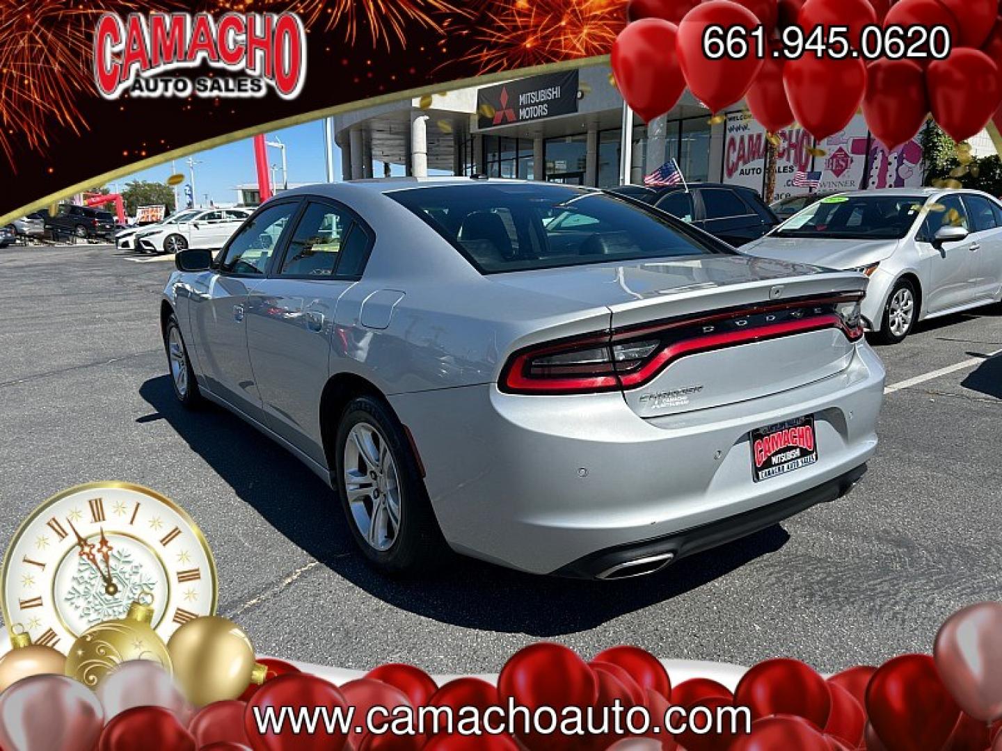 2022 Silver Dodge Charger (2C3CDXBG5NH) with an V6 3.6 Liter engine, Automatic 8-Spd w/AutoStick transmission, located at 412 Auto Vista Drive, Palmdale, CA, 93551, (661) 945-0620, 34.592636, -118.136681- Photo#3