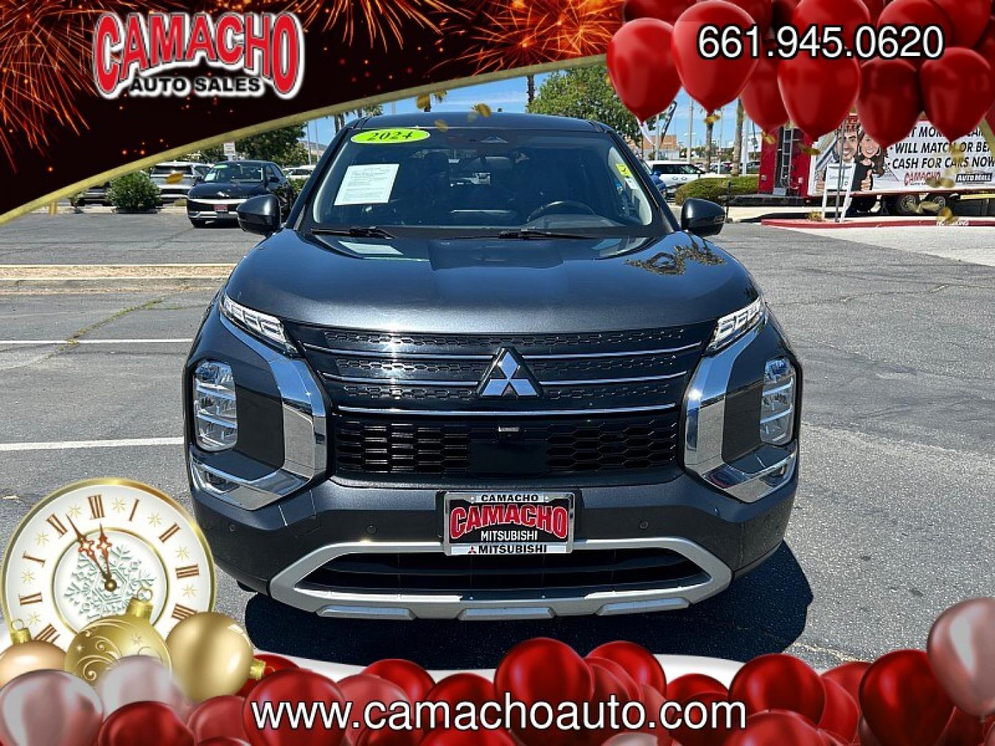 2024 Silver Mitsubishi Outlander (JA4J3VA83RZ) with an 4-Cyl 2.5 Liter engine, Automatic CVT transmission, located at 412 Auto Vista Drive, Palmdale, CA, 93551, (661) 945-0620, 34.592636, -118.136681- Photo#1