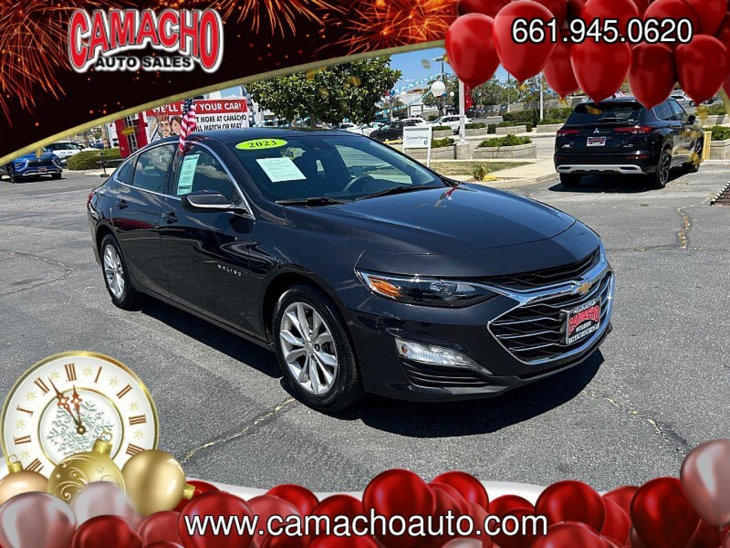2023 Gray Chevrolet Malibu (1G1ZD5ST1PF) with an 4-Cyl Turbo 1.5 Liter engine, Automatic CVT transmission, located at 412 Auto Vista Drive, Palmdale, CA, 93551, (661) 945-0620, 34.592636, -118.136681- Photo#0