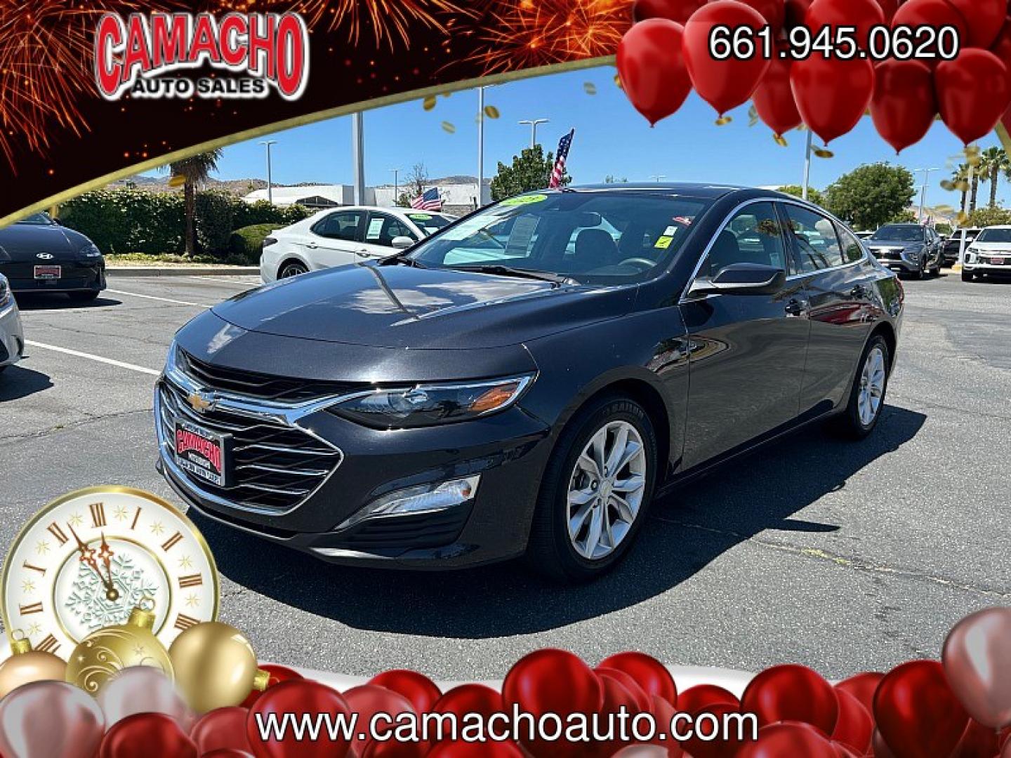 2023 Gray Chevrolet Malibu (1G1ZD5ST1PF) with an 4-Cyl Turbo 1.5 Liter engine, Automatic CVT transmission, located at 412 Auto Vista Drive, Palmdale, CA, 93551, (661) 945-0620, 34.592636, -118.136681- Photo#2