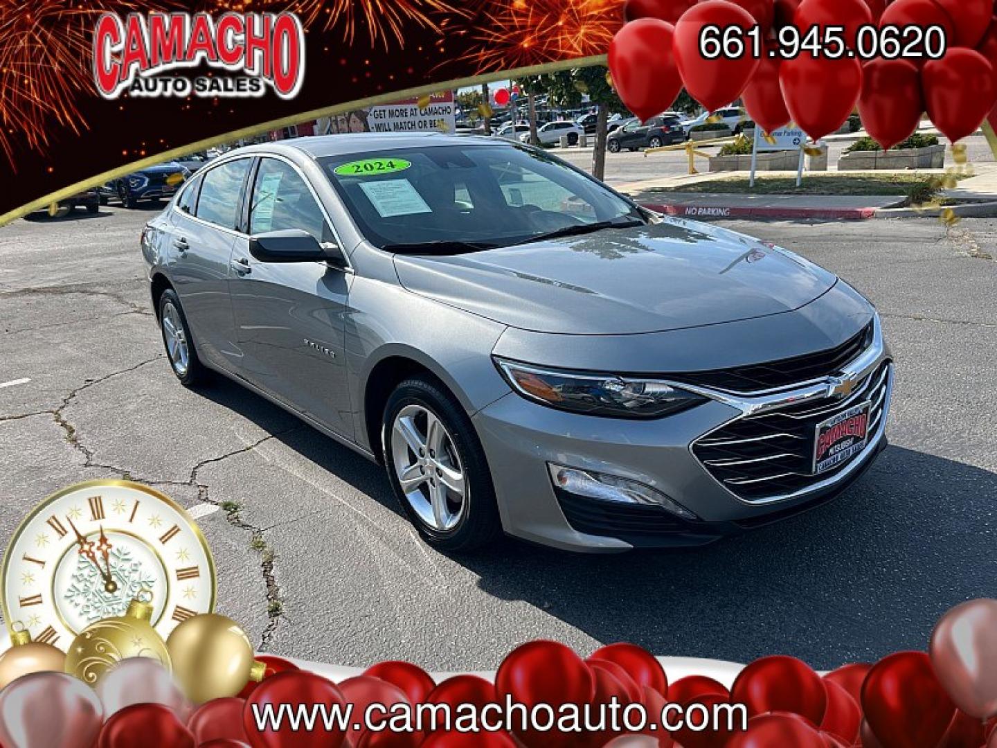 2024 Gray Chevrolet Malibu (1G1ZD5ST0RF) with an 4-Cyl Turbo 1.5 Liter engine, Automatic CVT transmission, located at 412 Auto Vista Drive, Palmdale, CA, 93551, (661) 945-0620, 34.592636, -118.136681- Photo#0
