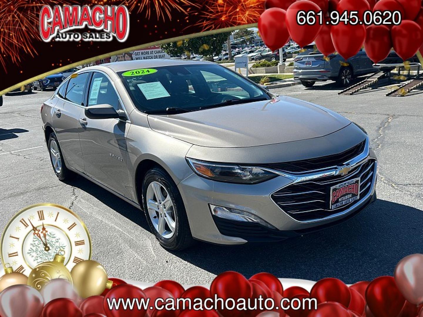 2024 Gray Chevrolet Malibu (1G1ZD5STXRF) with an 4-Cyl Turbo 1.5 Liter engine, Automatic CVT transmission, located at 412 Auto Vista Drive, Palmdale, CA, 93551, (661) 945-0620, 34.592636, -118.136681- Photo#1