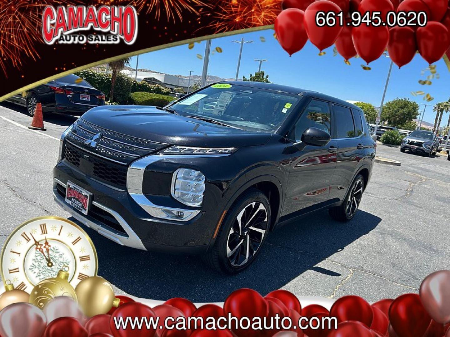 2024 Black Mitsubishi Outlander (JA4J3VA85RZ) with an 4-Cyl 2.5 Liter engine, Automatic CVT transmission, located at 412 Auto Vista Drive, Palmdale, CA, 93551, (661) 945-0620, 34.592636, -118.136681- Photo#2