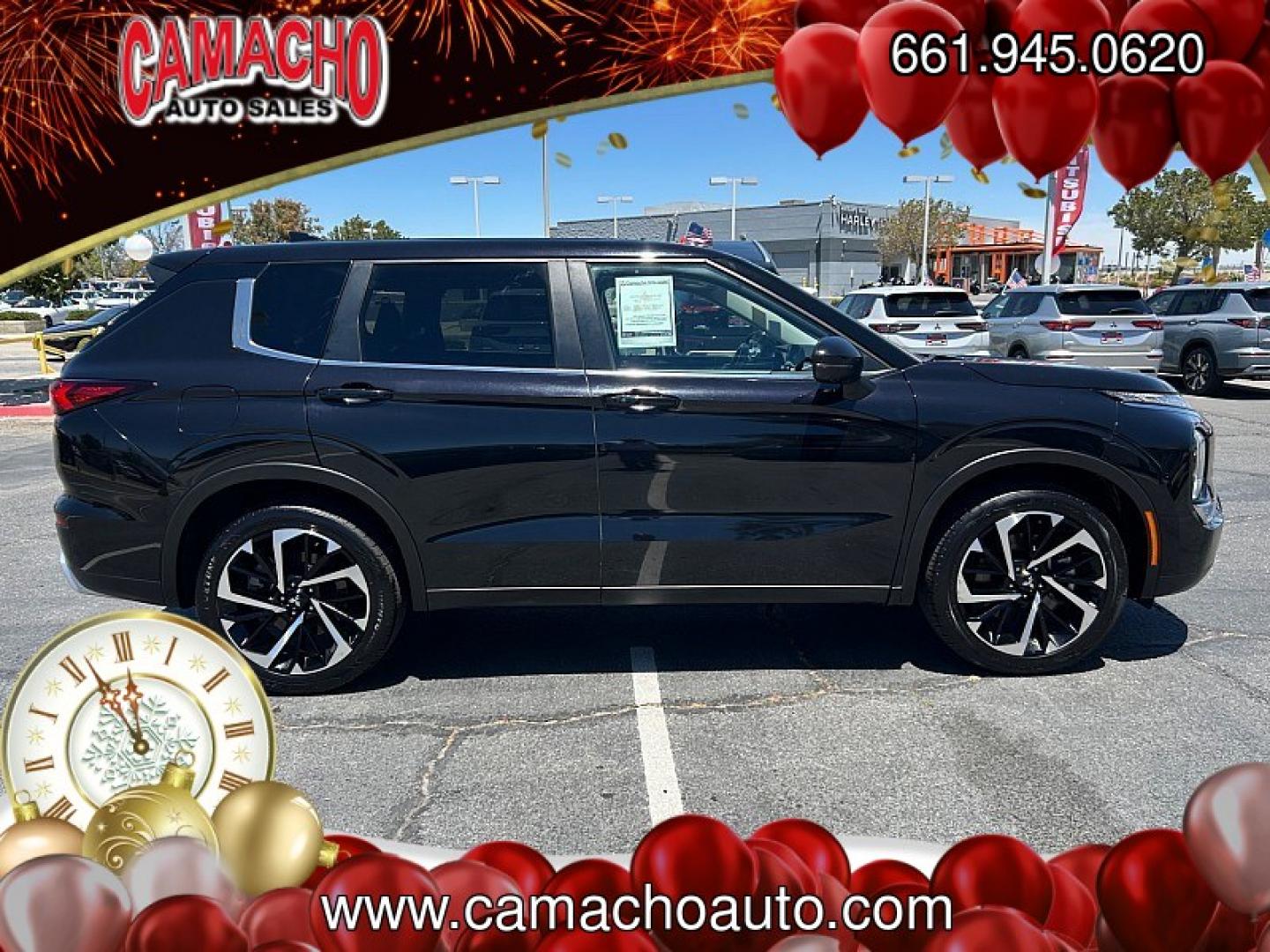2024 Black Mitsubishi Outlander (JA4J3VA85RZ) with an 4-Cyl 2.5 Liter engine, Automatic CVT transmission, located at 412 Auto Vista Drive, Palmdale, CA, 93551, (661) 945-0620, 34.592636, -118.136681- Photo#6