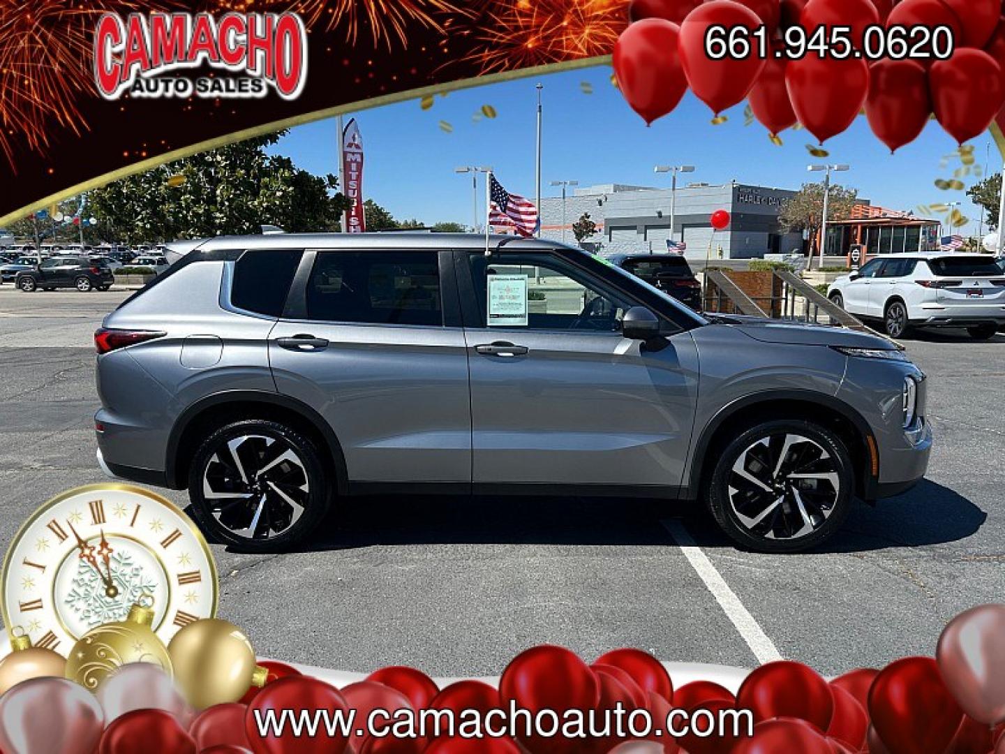 2024 Gray Mitsubishi Outlander (JA4J3VA87RZ) with an 4-Cyl 2.5 Liter engine, Automatic CVT transmission, located at 412 Auto Vista Drive, Palmdale, CA, 93551, (661) 945-0620, 34.592636, -118.136681- Photo#9