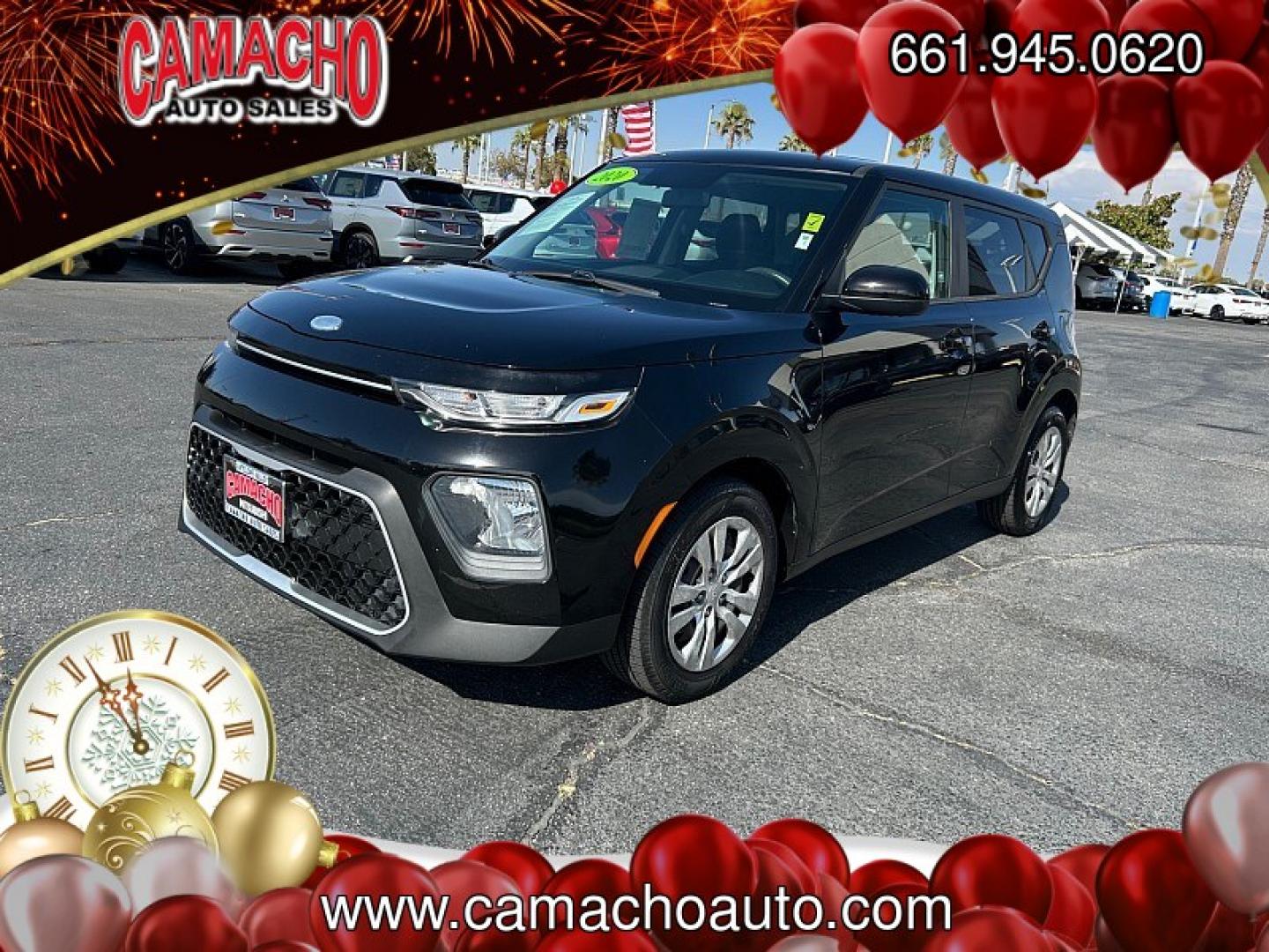 2020 Black Kia Soul (KNDJ23AU6L7) with an 4-Cyl 2.0 Liter engine, Automatic i-VT transmission, located at 412 Auto Vista Drive, Palmdale, CA, 93551, (661) 945-0620, 34.592636, -118.136681- Photo#2