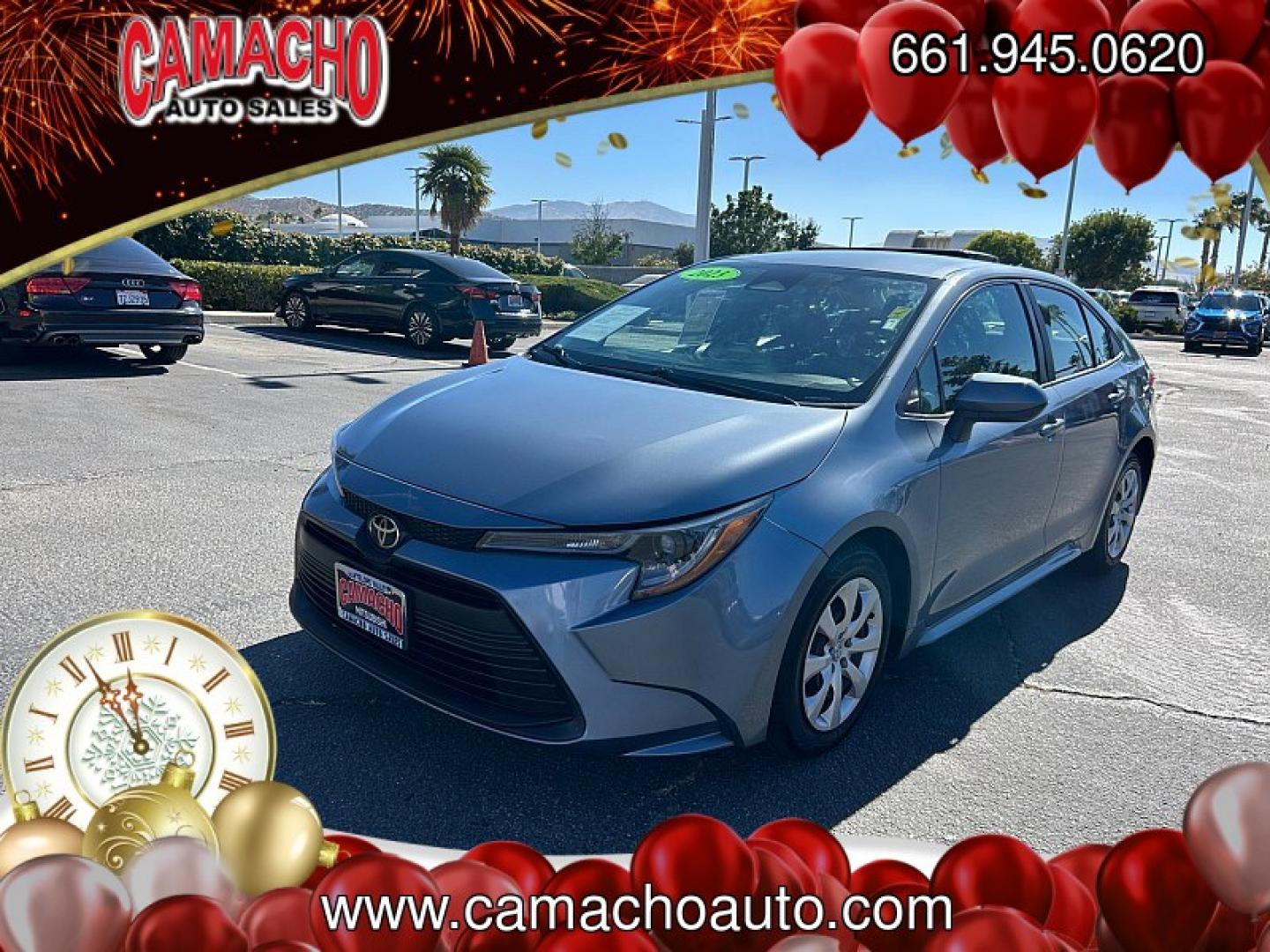 2023 Gray Toyota Corolla (5YFB4MDE1PP) with an 4-Cyl 2.0 Liter engine, Automatic CVT transmission, located at 412 Auto Vista Drive, Palmdale, CA, 93551, (661) 945-0620, 34.592636, -118.136681- Photo#2