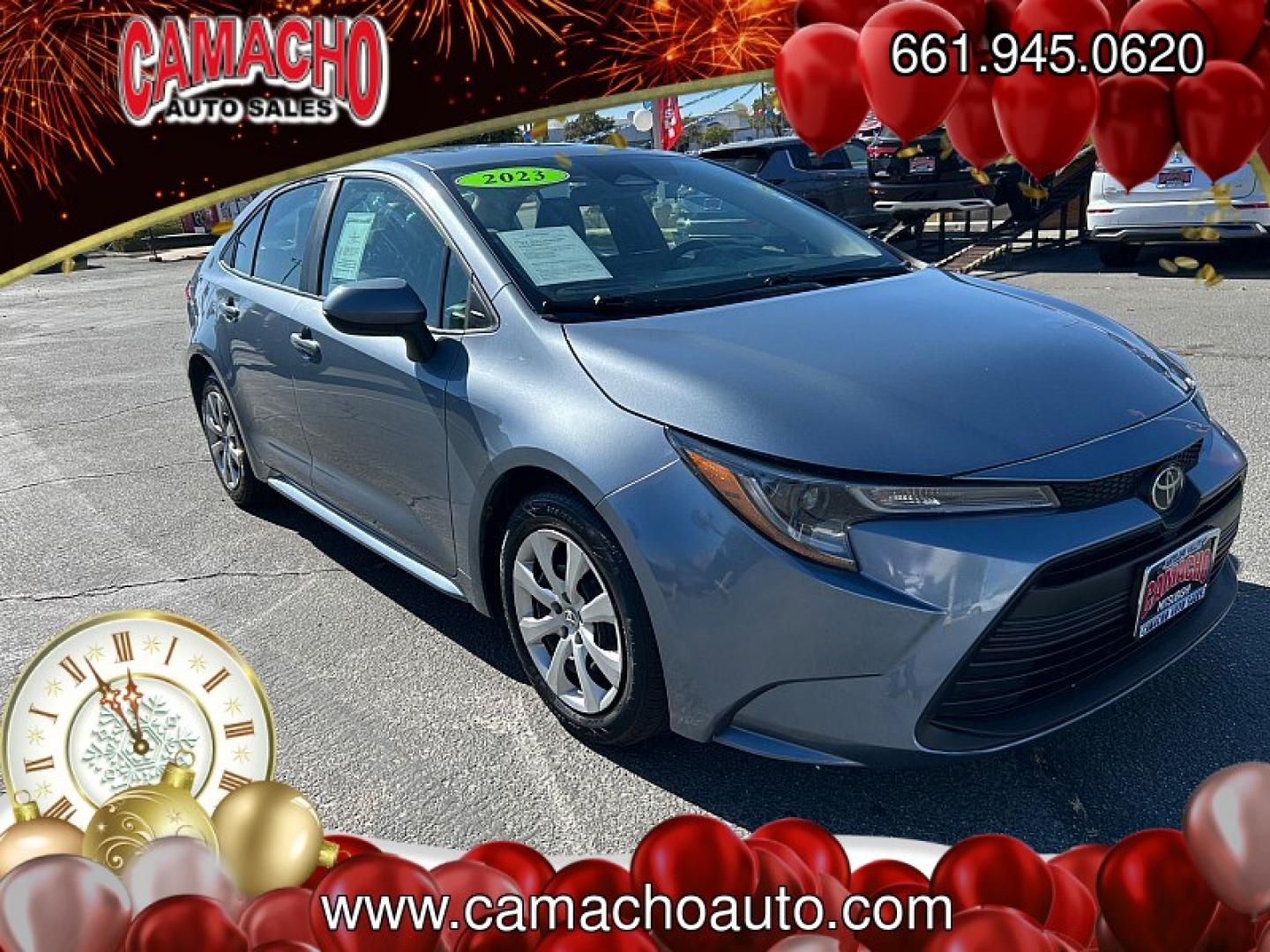 2023 Gray Toyota Corolla (5YFB4MDE1PP) with an 4-Cyl 2.0 Liter engine, Automatic CVT transmission, located at 412 Auto Vista Drive, Palmdale, CA, 93551, (661) 945-0620, 34.592636, -118.136681- Photo#0