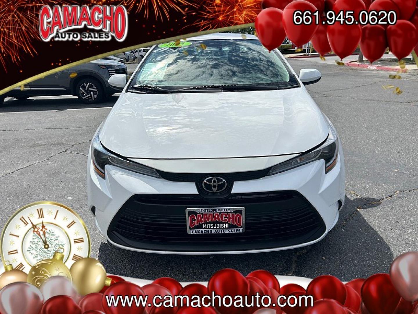 2023 White Toyota Corolla (5YFB4MDE6PP) with an 4-Cyl 2.0 Liter engine, Automatic CVT transmission, located at 412 Auto Vista Drive, Palmdale, CA, 93551, (661) 945-0620, 34.592636, -118.136681- Photo#1