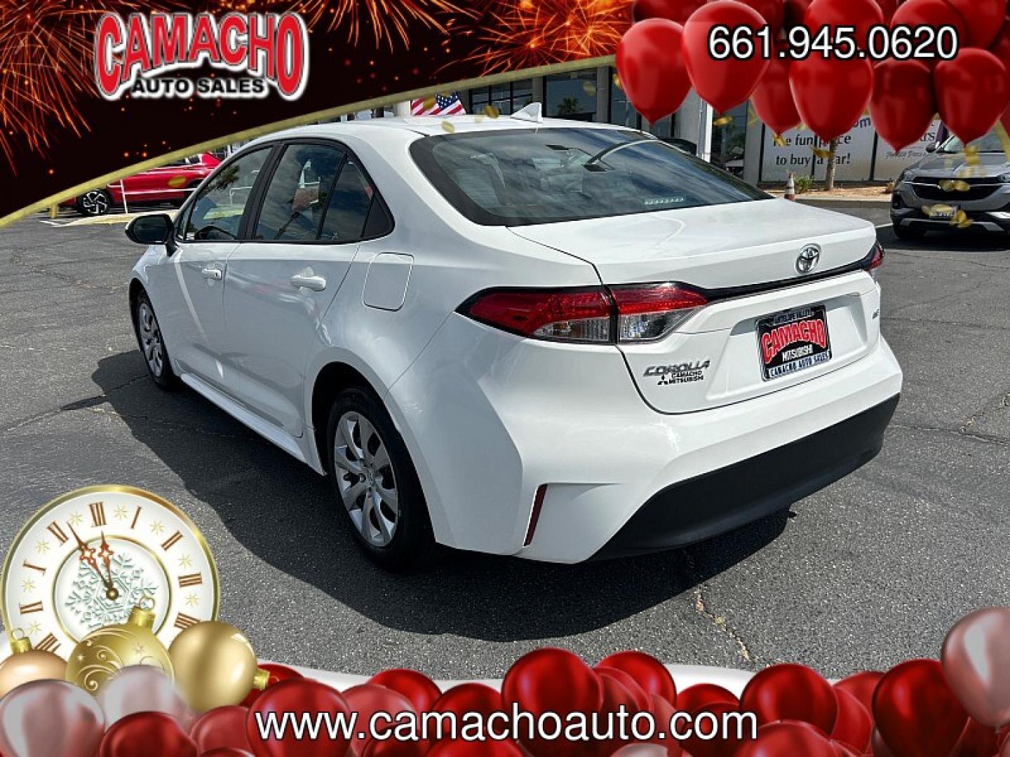 2023 White Toyota Corolla (5YFB4MDE6PP) with an 4-Cyl 2.0 Liter engine, Automatic CVT transmission, located at 412 Auto Vista Drive, Palmdale, CA, 93551, (661) 945-0620, 34.592636, -118.136681- Photo#4