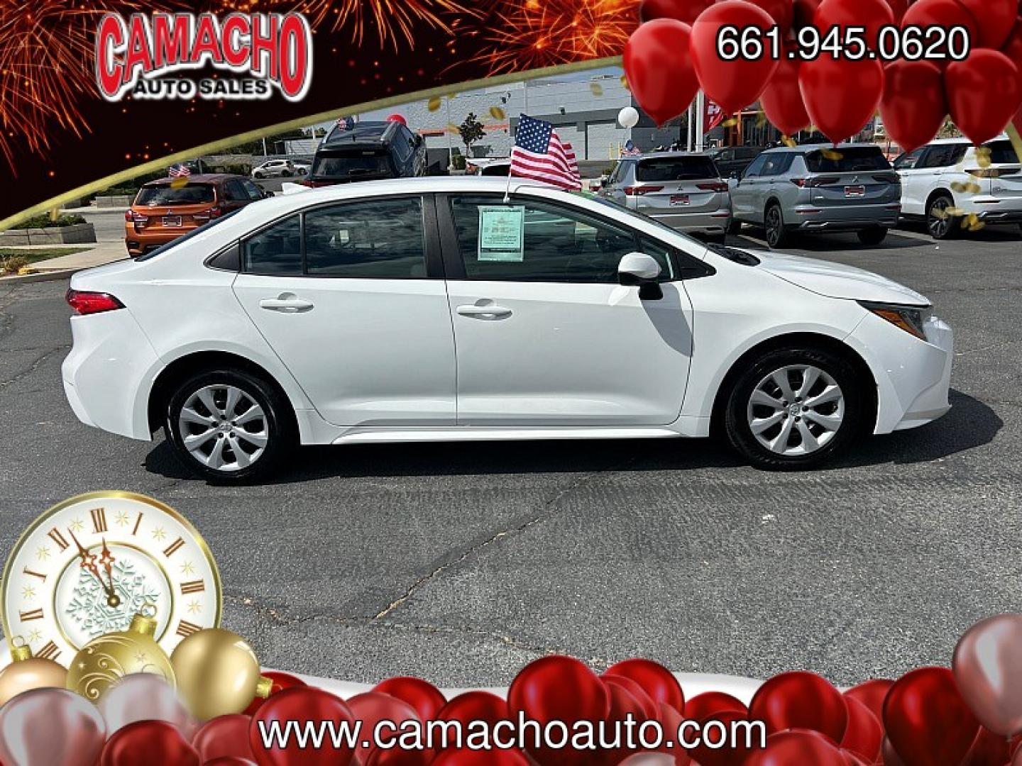 2023 White Toyota Corolla (5YFB4MDE6PP) with an 4-Cyl 2.0 Liter engine, Automatic CVT transmission, located at 412 Auto Vista Drive, Palmdale, CA, 93551, (661) 945-0620, 34.592636, -118.136681- Photo#7
