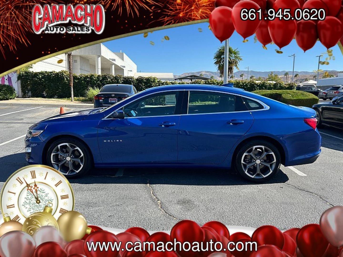 2023 Blue Chevrolet Malibu (1G1ZD5ST1PF) with an 4-Cyl Turbo 1.5 Liter engine, Automatic CVT transmission, located at 412 Auto Vista Drive, Palmdale, CA, 93551, (661) 945-0620, 34.592636, -118.136681- Photo#3