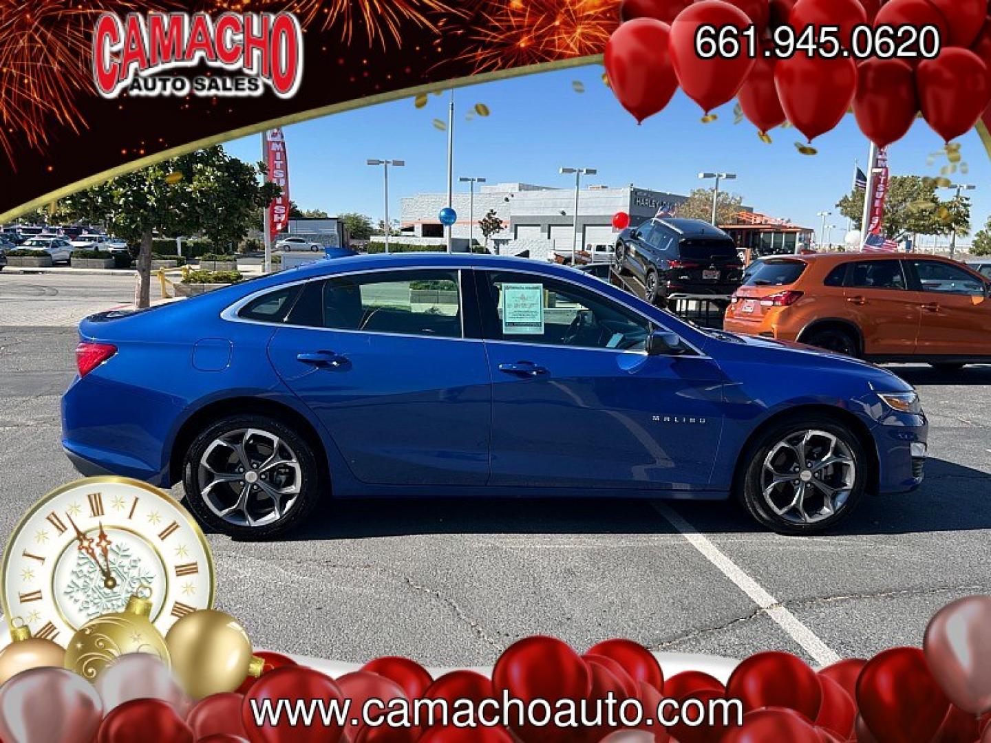 2023 Blue Chevrolet Malibu (1G1ZD5ST1PF) with an 4-Cyl Turbo 1.5 Liter engine, Automatic CVT transmission, located at 412 Auto Vista Drive, Palmdale, CA, 93551, (661) 945-0620, 34.592636, -118.136681- Photo#4
