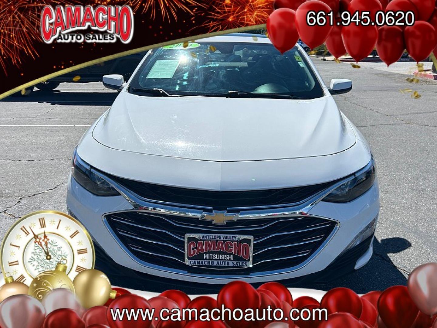 2023 White Chevrolet Malibu (1G1ZD5ST5PF) with an 4-Cyl Turbo 1.5 Liter engine, Automatic CVT transmission, located at 412 Auto Vista Drive, Palmdale, CA, 93551, (661) 945-0620, 34.592636, -118.136681- Photo#1