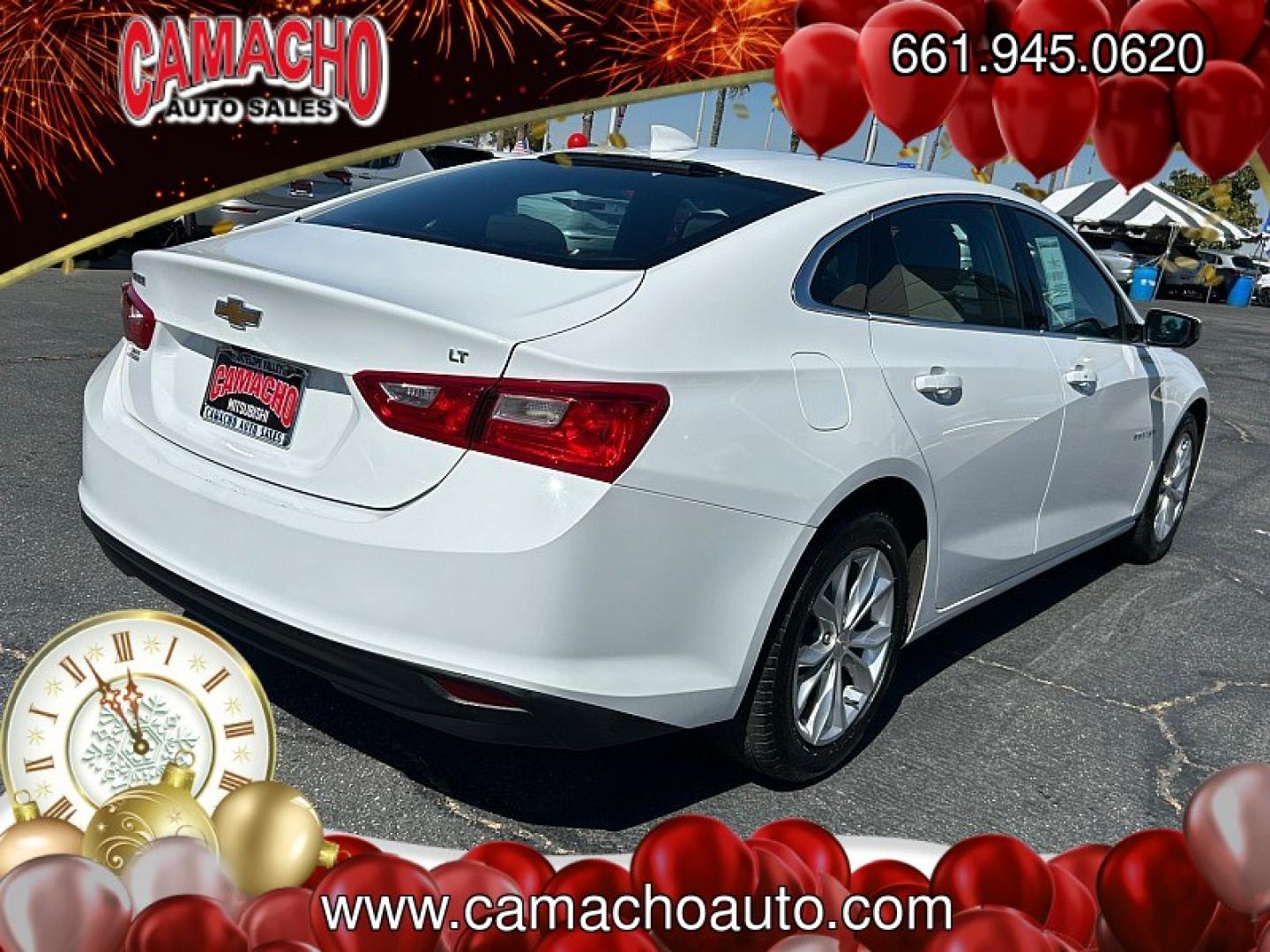 2023 White Chevrolet Malibu (1G1ZD5ST5PF) with an 4-Cyl Turbo 1.5 Liter engine, Automatic CVT transmission, located at 412 Auto Vista Drive, Palmdale, CA, 93551, (661) 945-0620, 34.592636, -118.136681- Photo#6
