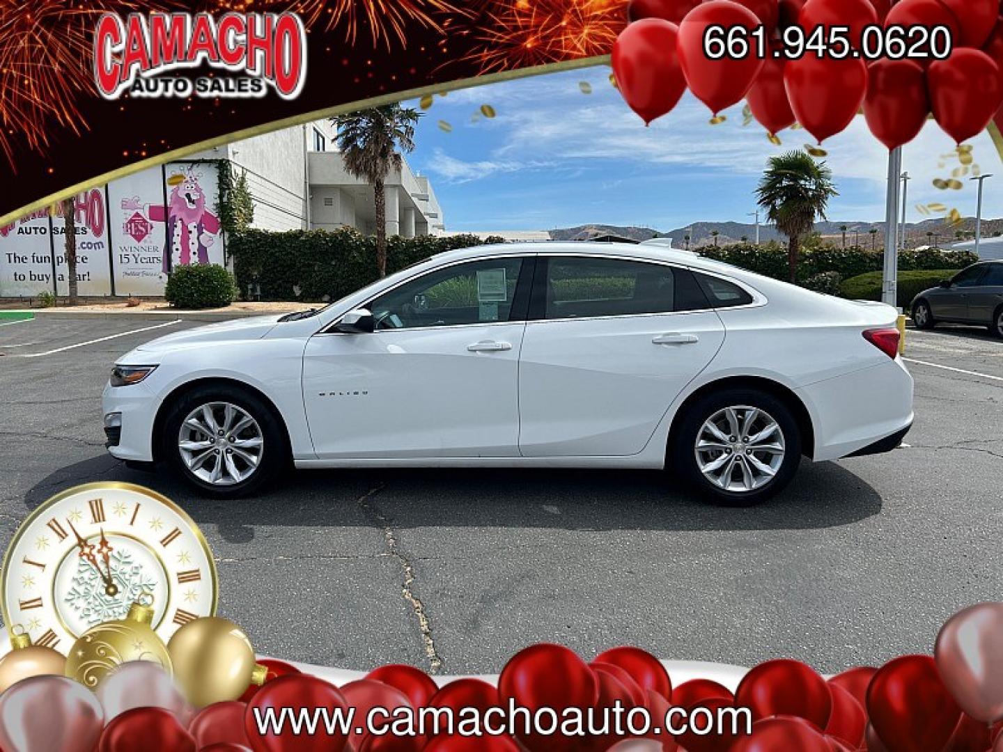 2023 White Chevrolet Malibu (1G1ZD5STXPF) with an 4-Cyl Turbo 1.5 Liter engine, Automatic CVT transmission, located at 412 Auto Vista Drive, Palmdale, CA, 93551, (661) 945-0620, 34.592636, -118.136681- Photo#3