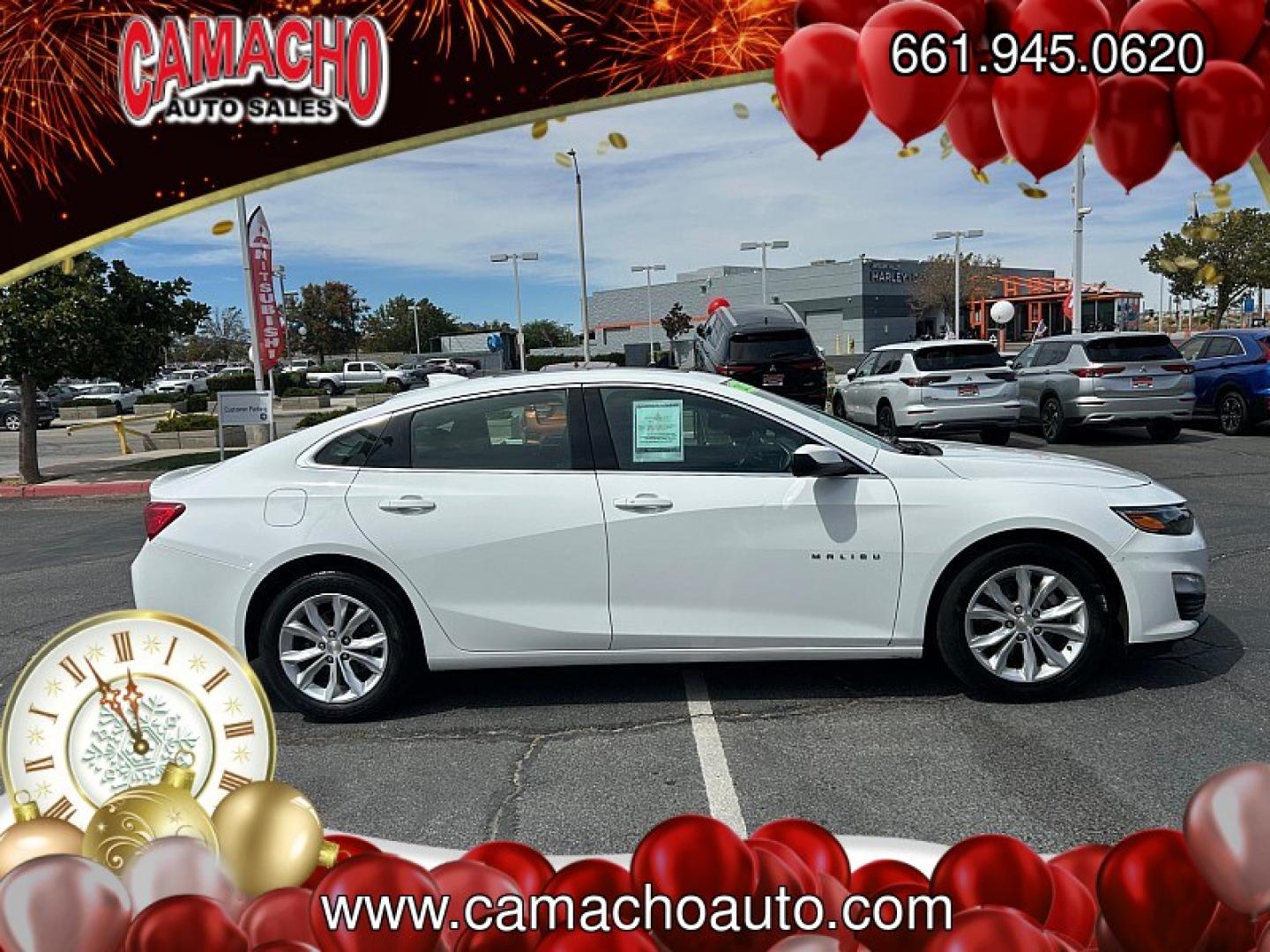 2023 White Chevrolet Malibu (1G1ZD5STXPF) with an 4-Cyl Turbo 1.5 Liter engine, Automatic CVT transmission, located at 412 Auto Vista Drive, Palmdale, CA, 93551, (661) 945-0620, 34.592636, -118.136681- Photo#5