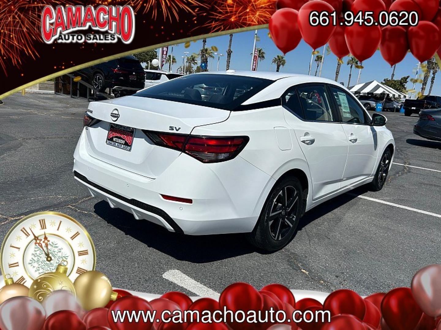 2024 White Nissan Sentra (3N1AB8CV3RY) with an 4-Cyl 2.0 Liter engine, Automatic CVT w/Xtronic transmission, located at 412 Auto Vista Drive, Palmdale, CA, 93551, (661) 945-0620, 34.592636, -118.136681- Photo#4