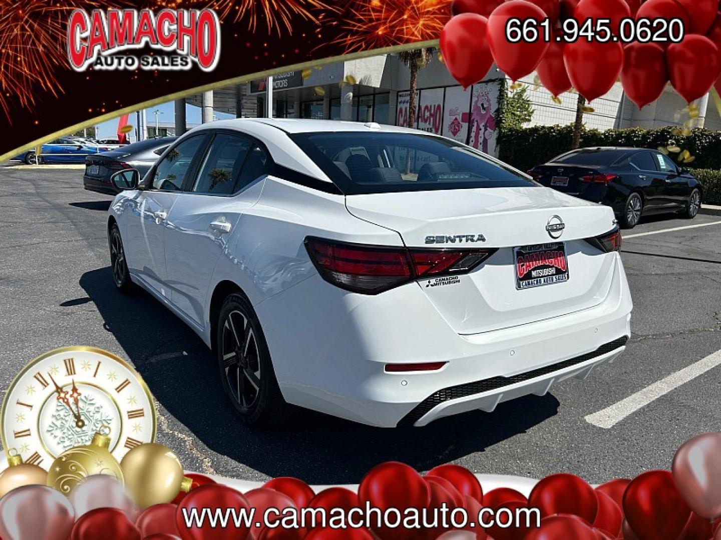 2024 White Nissan Sentra (3N1AB8CV3RY) with an 4-Cyl 2.0 Liter engine, Automatic CVT w/Xtronic transmission, located at 412 Auto Vista Drive, Palmdale, CA, 93551, (661) 945-0620, 34.592636, -118.136681- Photo#6