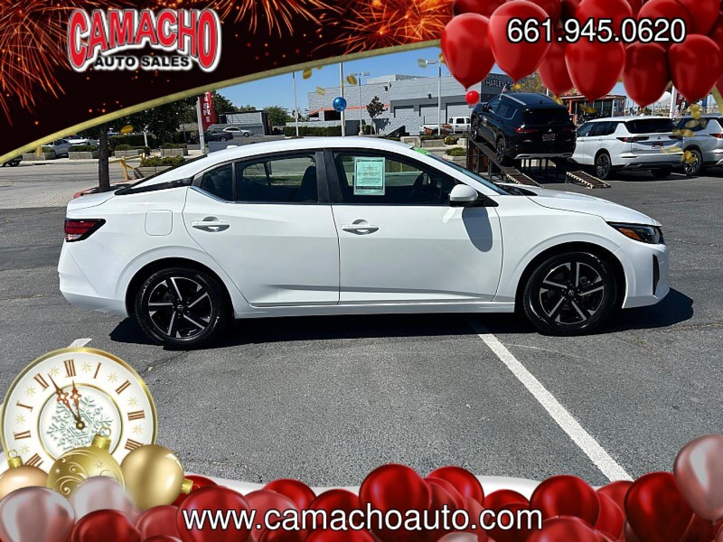 2024 White Nissan Sentra (3N1AB8CV3RY) with an 4-Cyl 2.0 Liter engine, Automatic CVT w/Xtronic transmission, located at 412 Auto Vista Drive, Palmdale, CA, 93551, (661) 945-0620, 34.592636, -118.136681- Photo#9