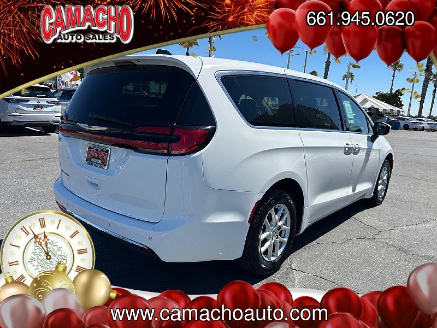 2023 White Chrysler Pacifica (2C4RC1BGXPR) with an V6 3.6 Liter engine, Automatic 9-Spd transmission, located at 412 Auto Vista Drive, Palmdale, CA, 93551, (661) 945-0620, 34.592636, -118.136681- Photo#6