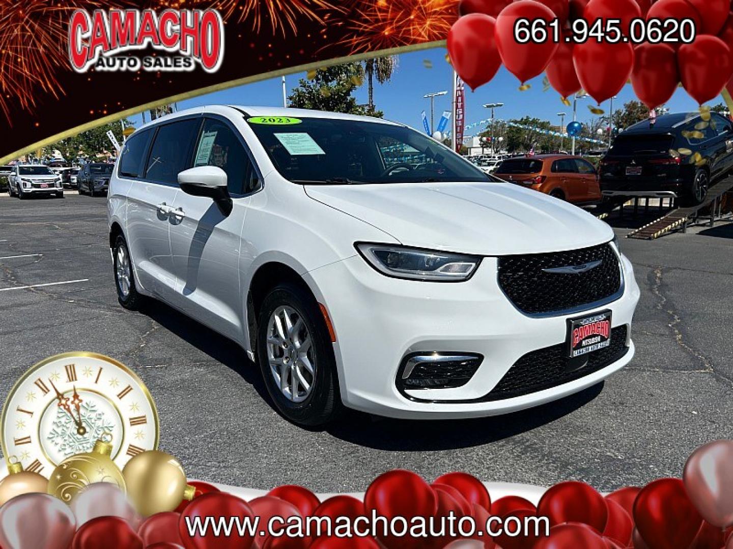 2023 White Chrysler Pacifica (2C4RC1BGXPR) with an V6 3.6 Liter engine, Automatic 9-Spd transmission, located at 412 Auto Vista Drive, Palmdale, CA, 93551, (661) 945-0620, 34.592636, -118.136681- Photo#0