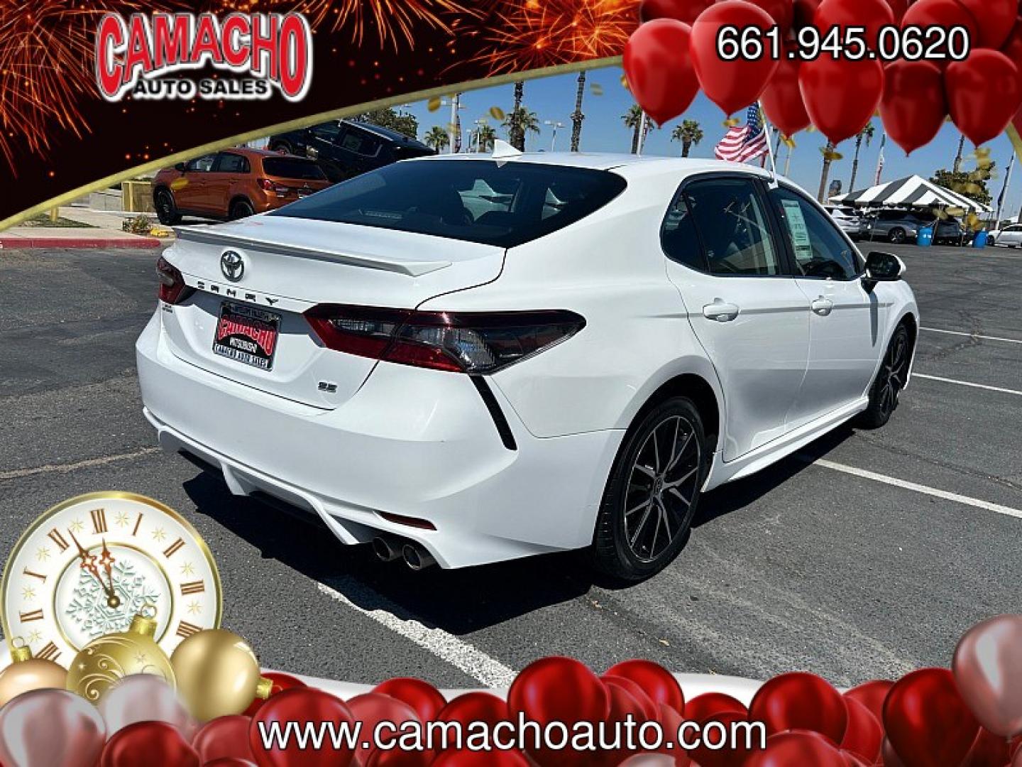 2023 White Toyota Camry (4T1G11AK5PU) with an 4-Cyl 2.5 Liter engine, Automatic 8-Spd w/Sequential Shift transmission, located at 412 Auto Vista Drive, Palmdale, CA, 93551, (661) 945-0620, 34.592636, -118.136681- Photo#2