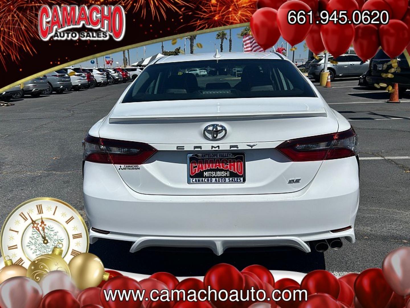 2023 White Toyota Camry (4T1G11AK5PU) with an 4-Cyl 2.5 Liter engine, Automatic 8-Spd w/Sequential Shift transmission, located at 412 Auto Vista Drive, Palmdale, CA, 93551, (661) 945-0620, 34.592636, -118.136681- Photo#3