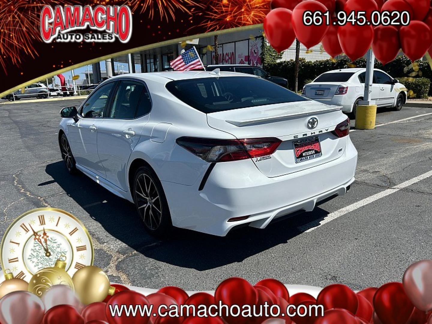 2023 White Toyota Camry (4T1G11AK5PU) with an 4-Cyl 2.5 Liter engine, Automatic 8-Spd w/Sequential Shift transmission, located at 412 Auto Vista Drive, Palmdale, CA, 93551, (661) 945-0620, 34.592636, -118.136681- Photo#4