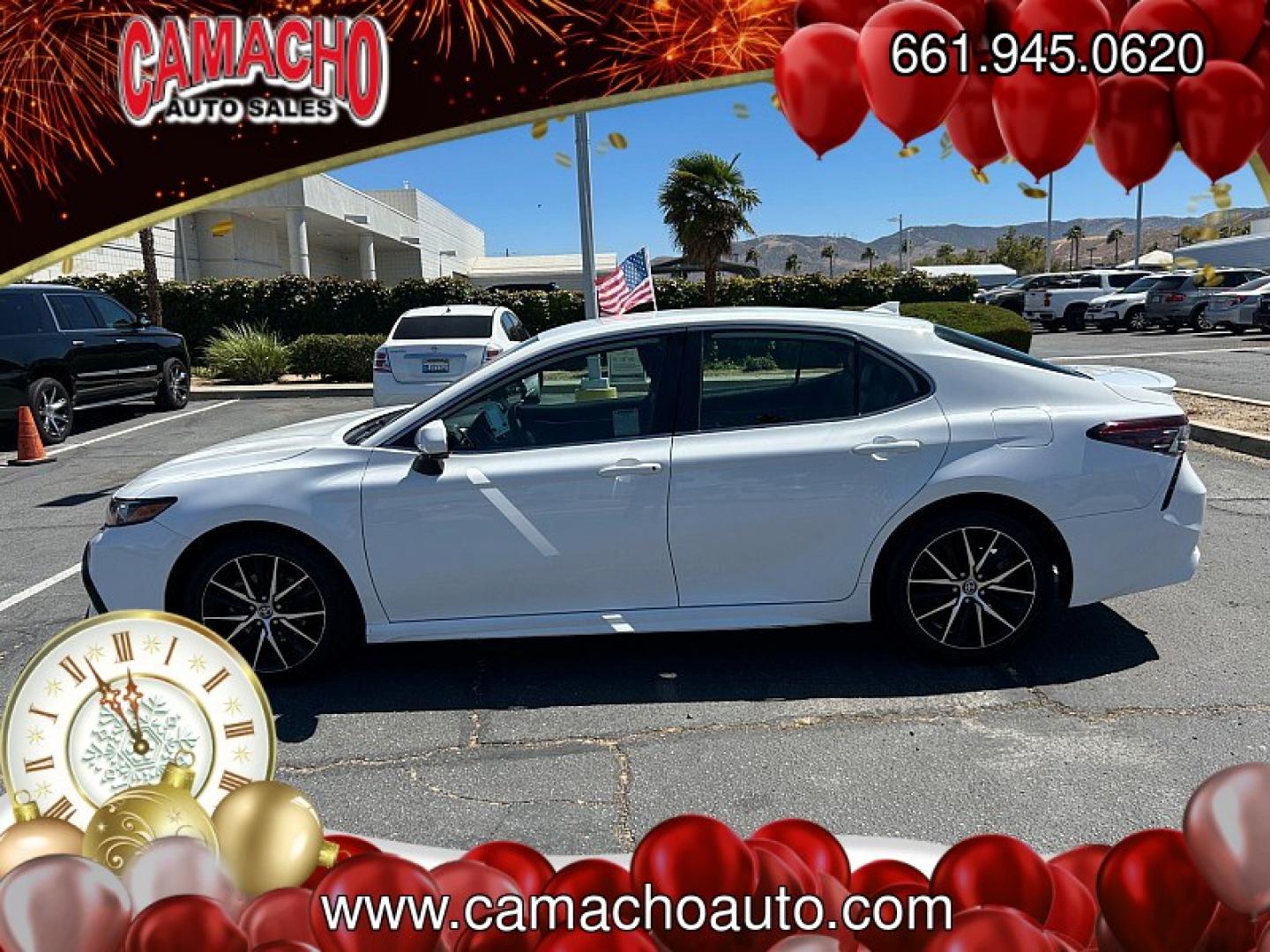 2023 White Toyota Camry (4T1G11AK5PU) with an 4-Cyl 2.5 Liter engine, Automatic 8-Spd w/Sequential Shift transmission, located at 412 Auto Vista Drive, Palmdale, CA, 93551, (661) 945-0620, 34.592636, -118.136681- Photo#5