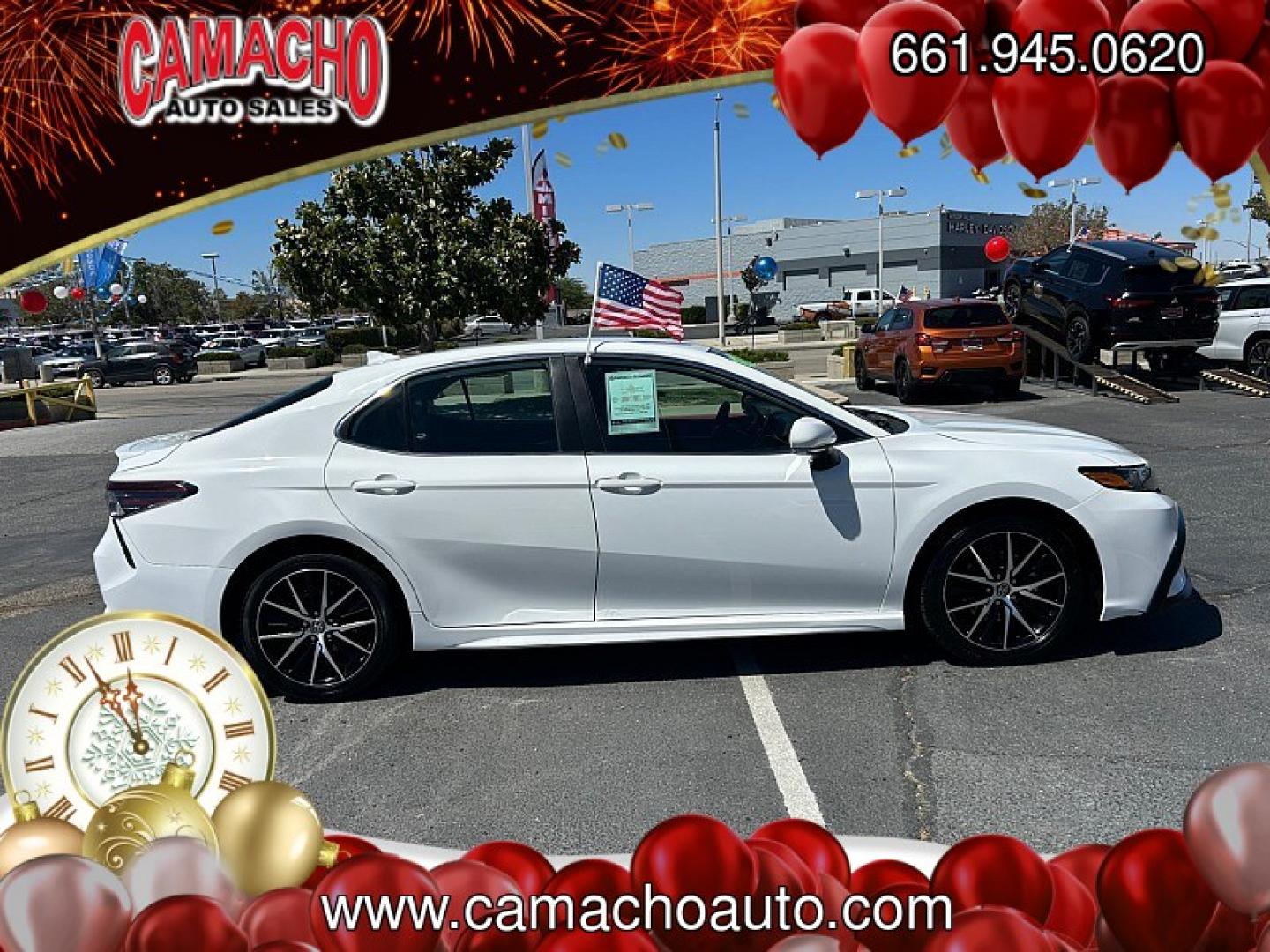 2023 White Toyota Camry (4T1G11AK5PU) with an 4-Cyl 2.5 Liter engine, Automatic 8-Spd w/Sequential Shift transmission, located at 412 Auto Vista Drive, Palmdale, CA, 93551, (661) 945-0620, 34.592636, -118.136681- Photo#10
