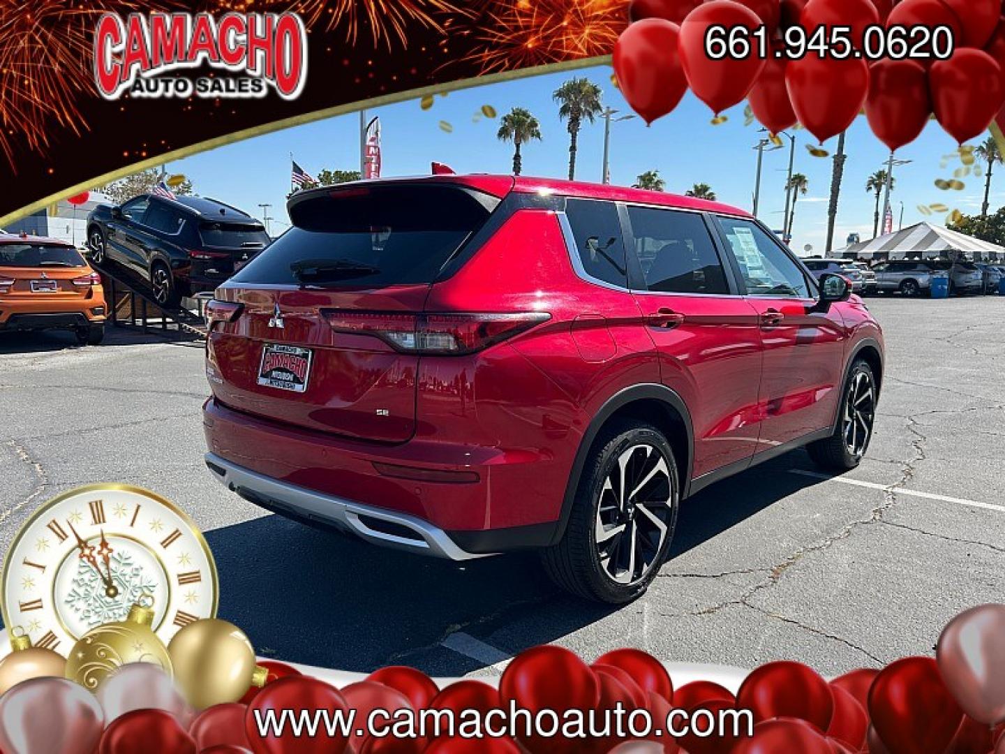 2024 Red Mitsubishi Outlander (JA4J3VA88RZ) with an 4-Cyl 2.5 Liter engine, Automatic CVT transmission, located at 412 Auto Vista Drive, Palmdale, CA, 93551, (661) 945-0620, 34.592636, -118.136681- Photo#6