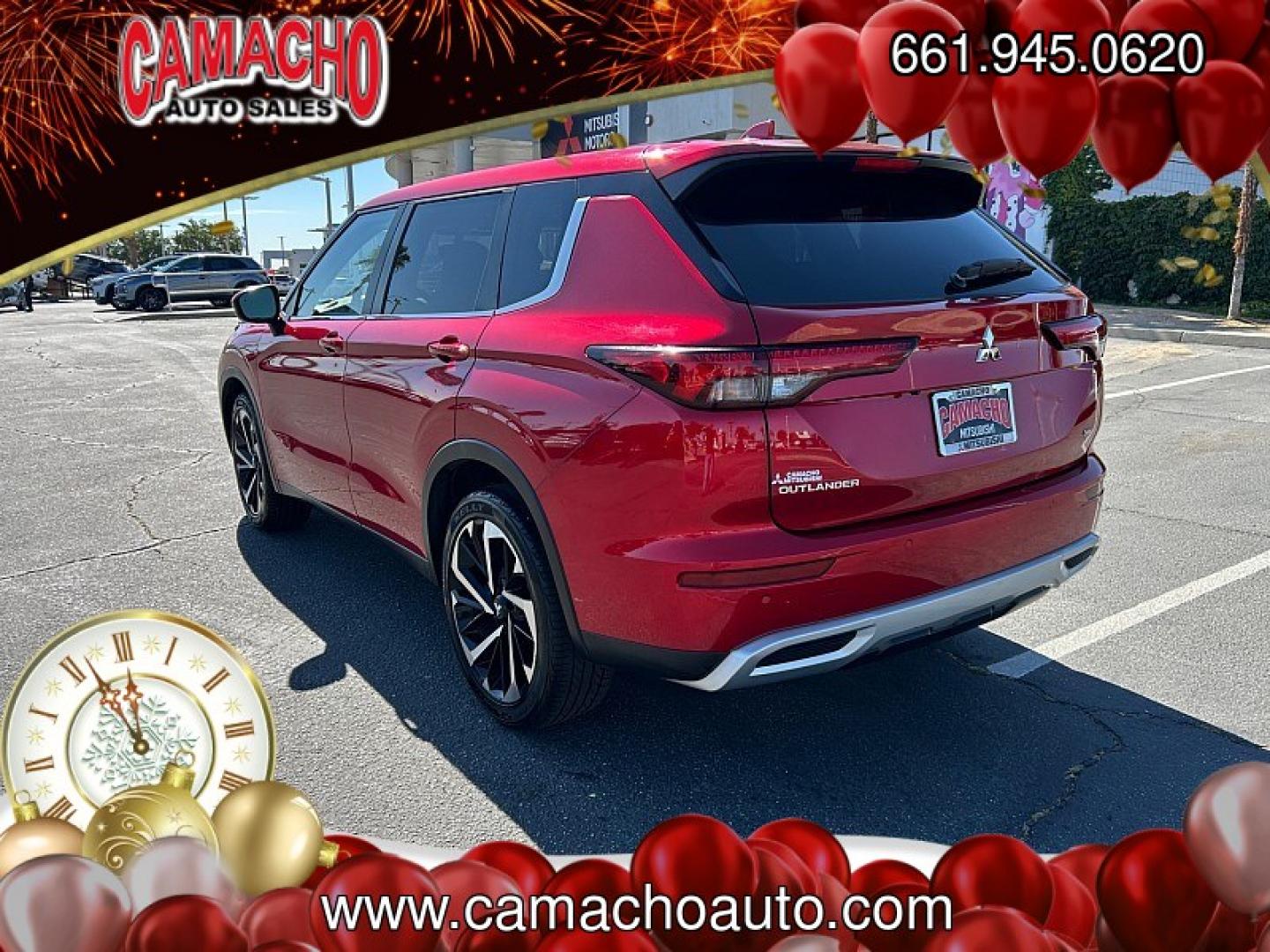 2024 Red Mitsubishi Outlander (JA4J3VA88RZ) with an 4-Cyl 2.5 Liter engine, Automatic CVT transmission, located at 412 Auto Vista Drive, Palmdale, CA, 93551, (661) 945-0620, 34.592636, -118.136681- Photo#4