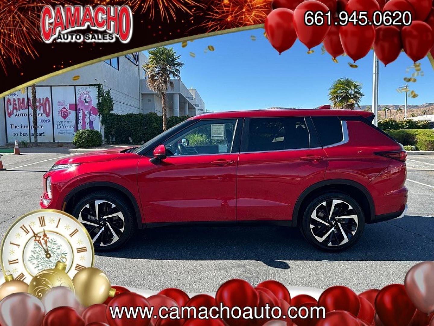 2024 Red Mitsubishi Outlander (JA4J3VA88RZ) with an 4-Cyl 2.5 Liter engine, Automatic CVT transmission, located at 412 Auto Vista Drive, Palmdale, CA, 93551, (661) 945-0620, 34.592636, -118.136681- Photo#5