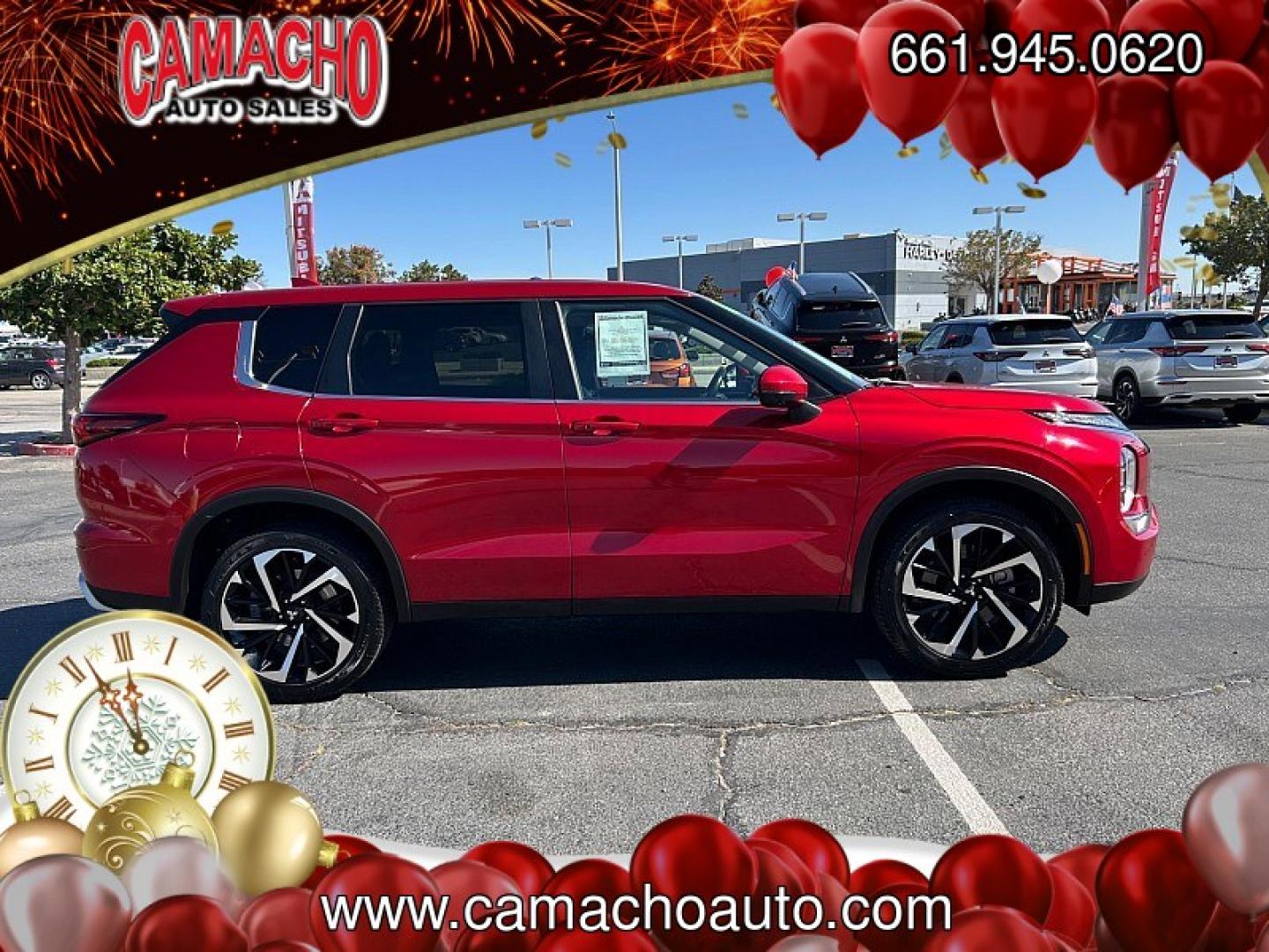 2024 Red Mitsubishi Outlander (JA4J3VA88RZ) with an 4-Cyl 2.5 Liter engine, Automatic CVT transmission, located at 412 Auto Vista Drive, Palmdale, CA, 93551, (661) 945-0620, 34.592636, -118.136681- Photo#10