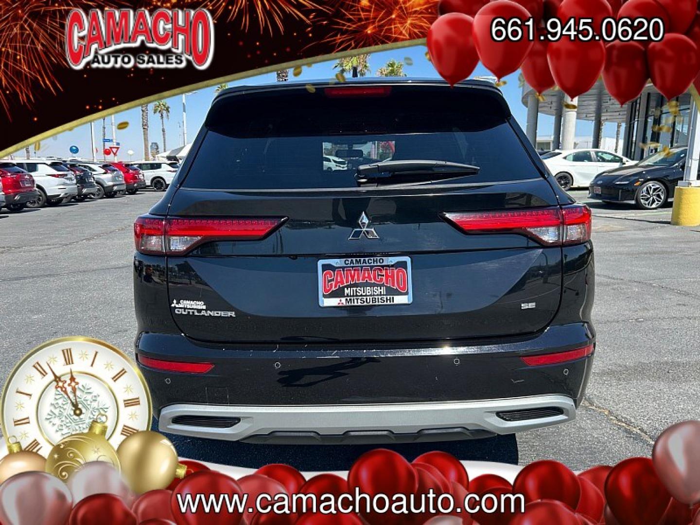 2024 Black Mitsubishi Outlander (JA4J3VA80RZ) with an 4-Cyl 2.5 Liter engine, Automatic CVT transmission, located at 412 Auto Vista Drive, Palmdale, CA, 93551, (661) 945-0620, 34.592636, -118.136681- Photo#1