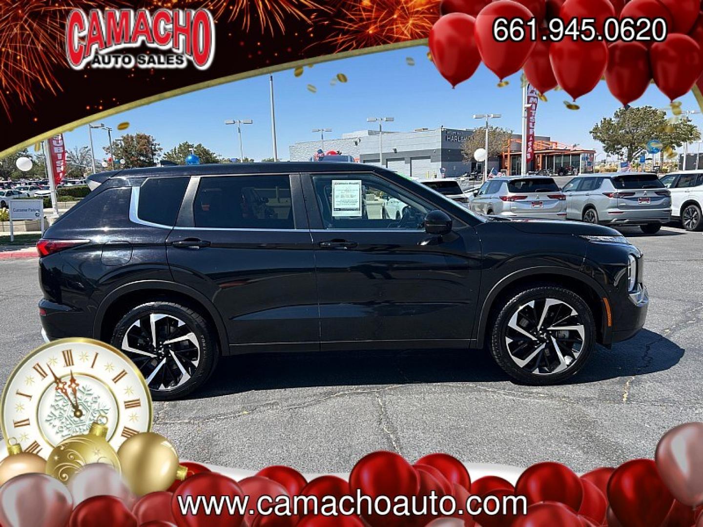 2024 Black Mitsubishi Outlander (JA4J3VA80RZ) with an 4-Cyl 2.5 Liter engine, Automatic CVT transmission, located at 412 Auto Vista Drive, Palmdale, CA, 93551, (661) 945-0620, 34.592636, -118.136681- Photo#9