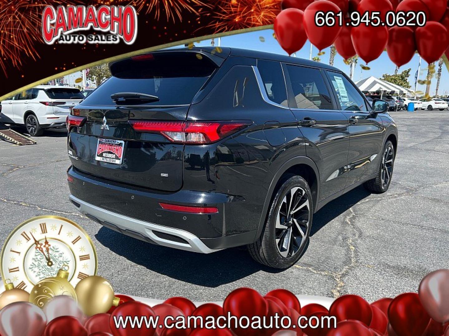 2024 Black Mitsubishi Outlander (JA4J3VA80RZ) with an 4-Cyl 2.5 Liter engine, Automatic CVT transmission, located at 412 Auto Vista Drive, Palmdale, CA, 93551, (661) 945-0620, 34.592636, -118.136681- Photo#10