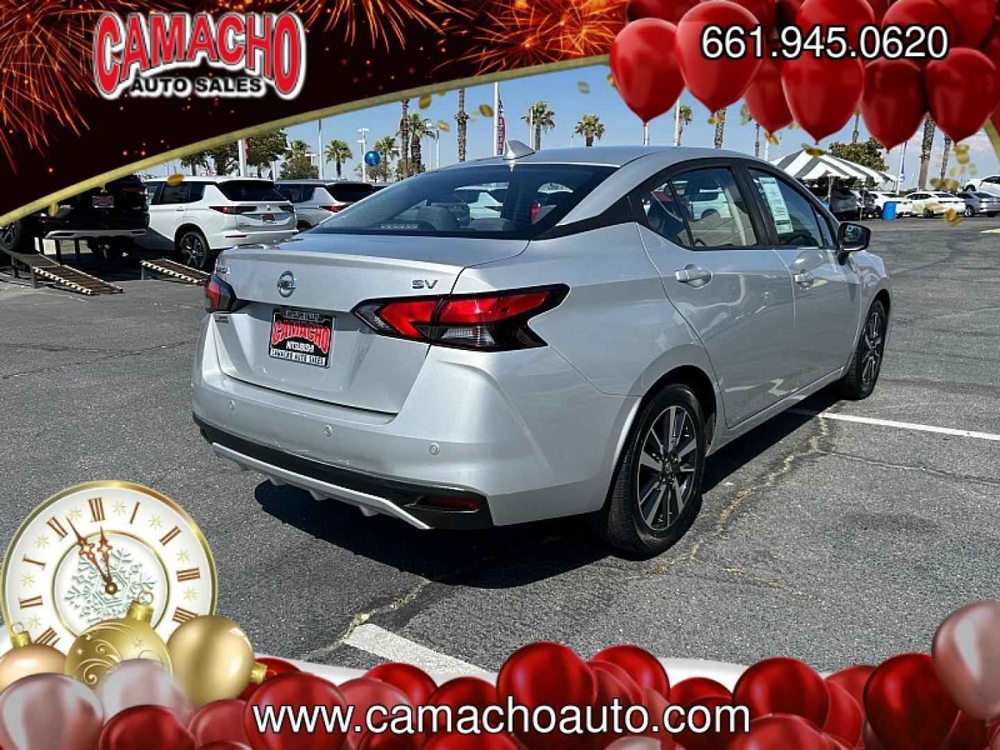 2020 Silver Nissan Versa (3N1CN8EV6LL) with an 4-Cyl 1.6 Liter engine, Automatic CVT w/Xtronic transmission, located at 412 Auto Vista Drive, Palmdale, CA, 93551, (661) 945-0620, 34.592636, -118.136681- Photo#2