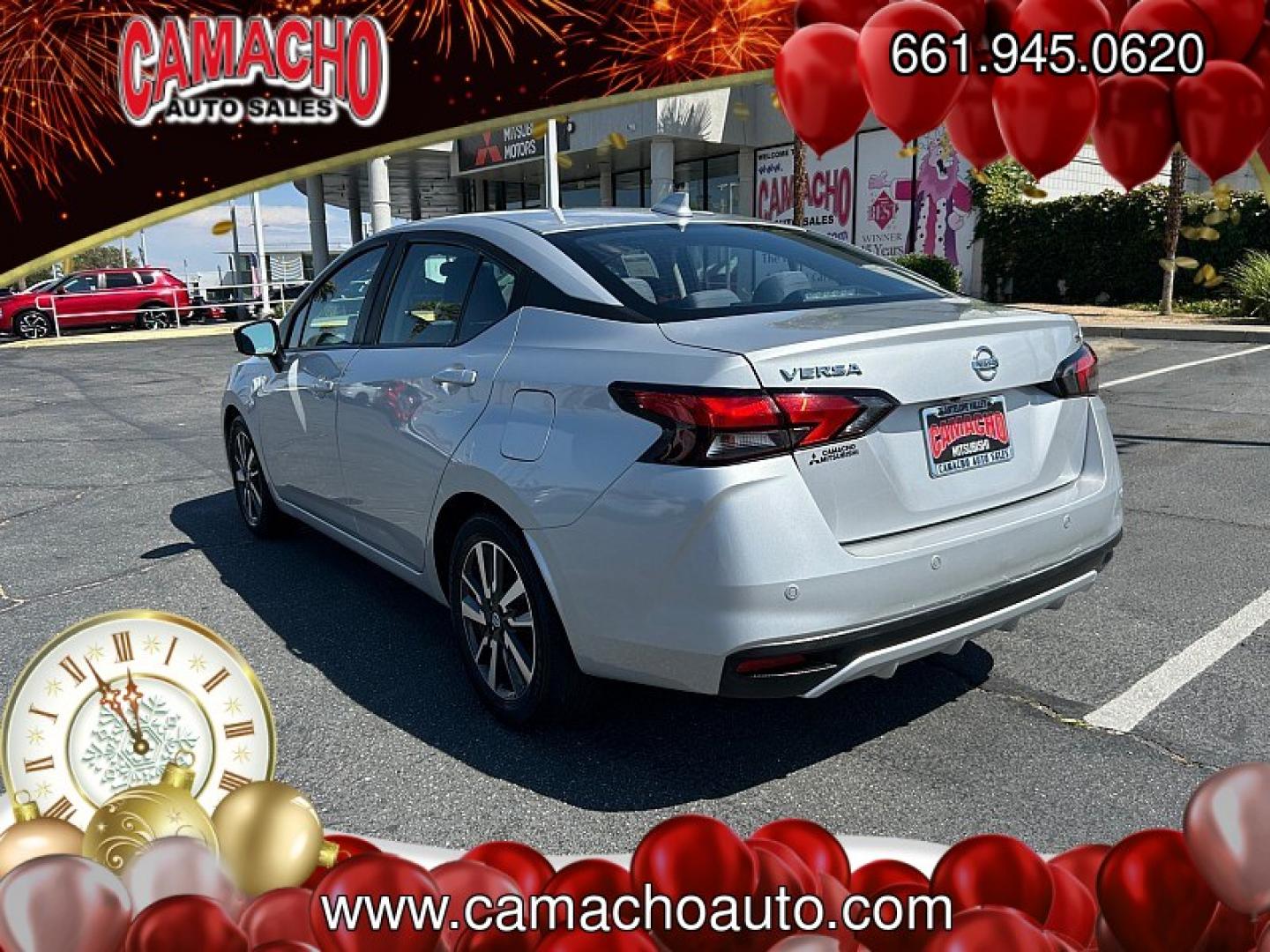 2020 Silver Nissan Versa (3N1CN8EV6LL) with an 4-Cyl 1.6 Liter engine, Automatic CVT w/Xtronic transmission, located at 412 Auto Vista Drive, Palmdale, CA, 93551, (661) 945-0620, 34.592636, -118.136681- Photo#4
