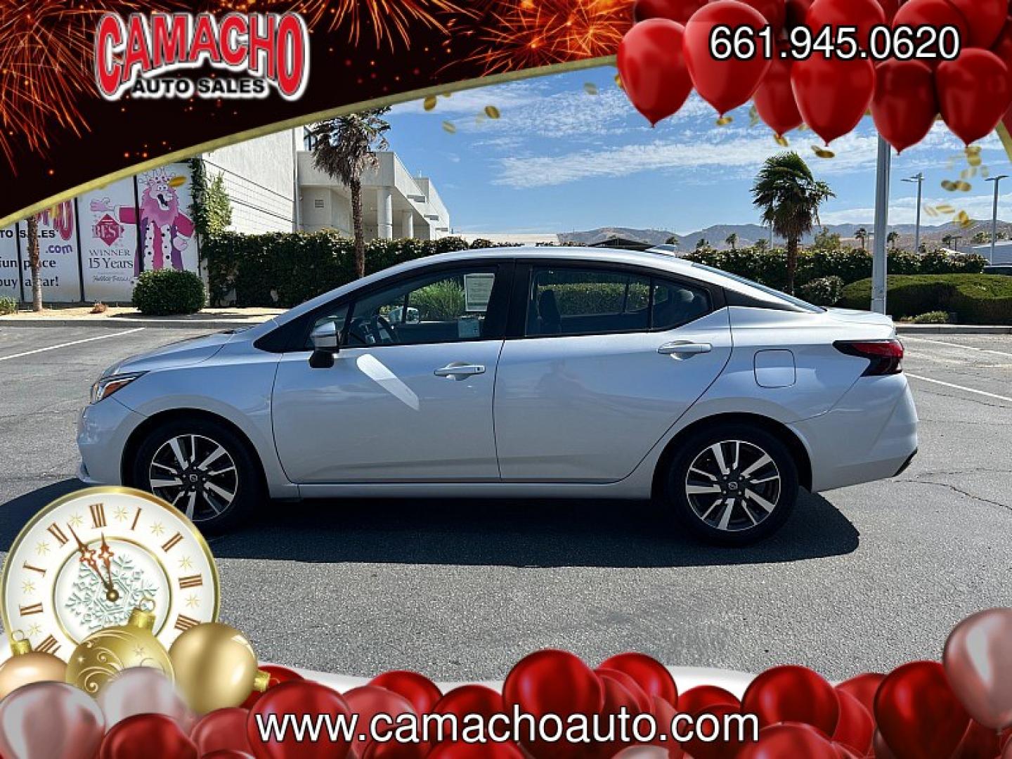 2020 Silver Nissan Versa (3N1CN8EV6LL) with an 4-Cyl 1.6 Liter engine, Automatic CVT w/Xtronic transmission, located at 412 Auto Vista Drive, Palmdale, CA, 93551, (661) 945-0620, 34.592636, -118.136681- Photo#5