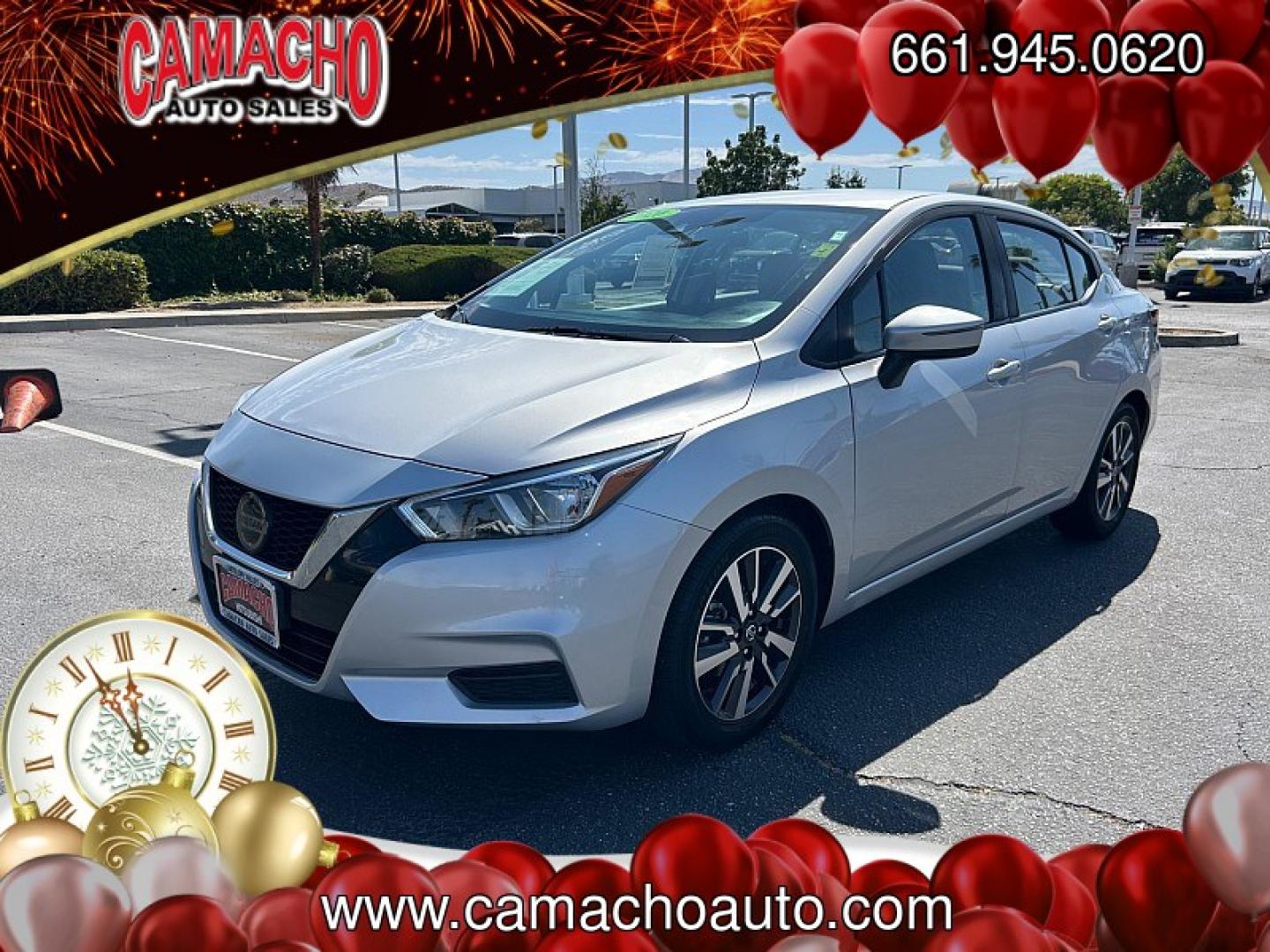 2020 Silver Nissan Versa (3N1CN8EV6LL) with an 4-Cyl 1.6 Liter engine, Automatic CVT w/Xtronic transmission, located at 412 Auto Vista Drive, Palmdale, CA, 93551, (661) 945-0620, 34.592636, -118.136681- Photo#6