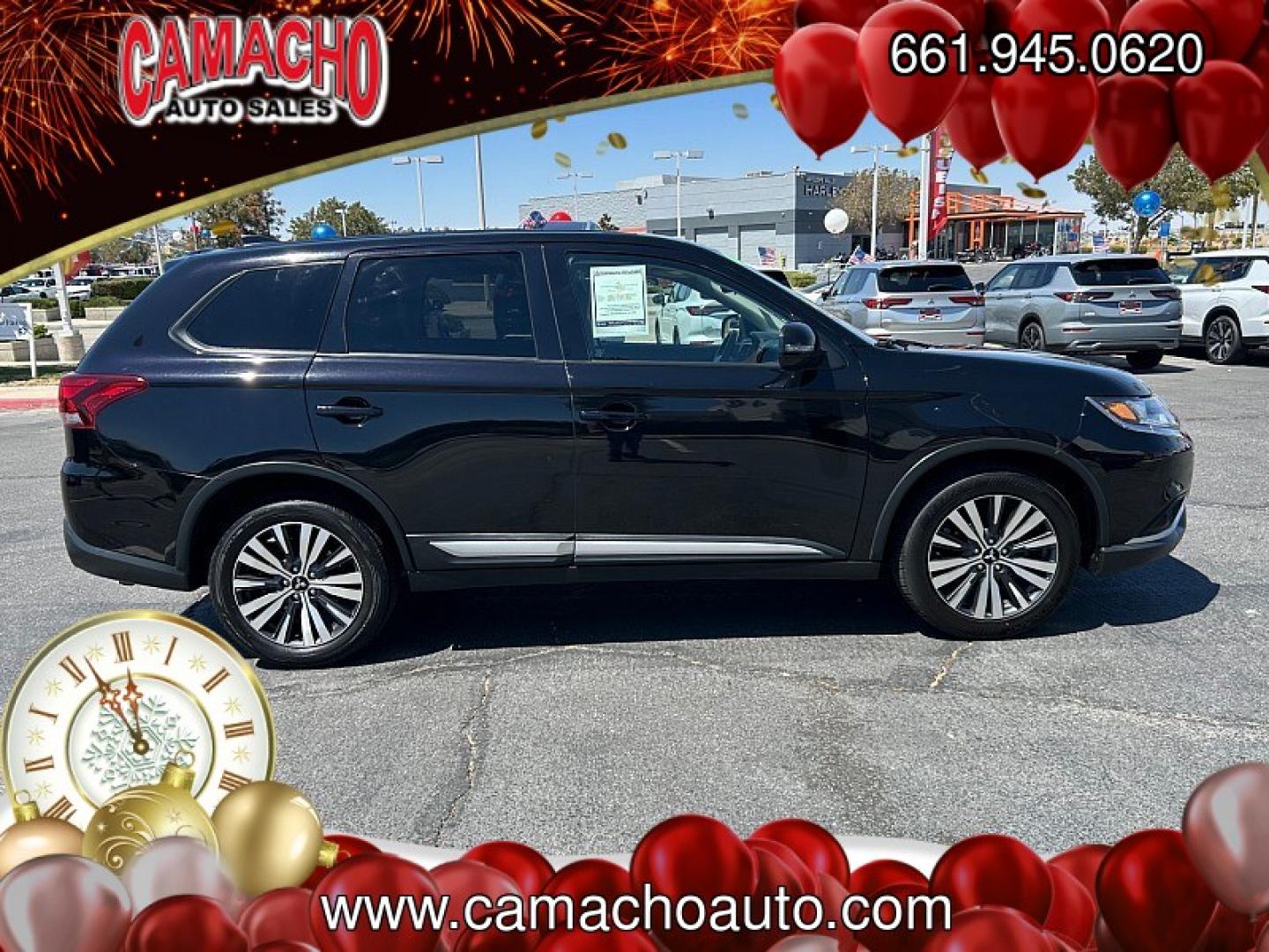 2019 Black Mitsubishi Outlander (JA4AD3A3XKZ) with an 4-Cyl 2.4 Liter engine, Automatic CVT transmission, located at 412 Auto Vista Drive, Palmdale, CA, 93551, (661) 945-0620, 34.592636, -118.136681- Photo#2
