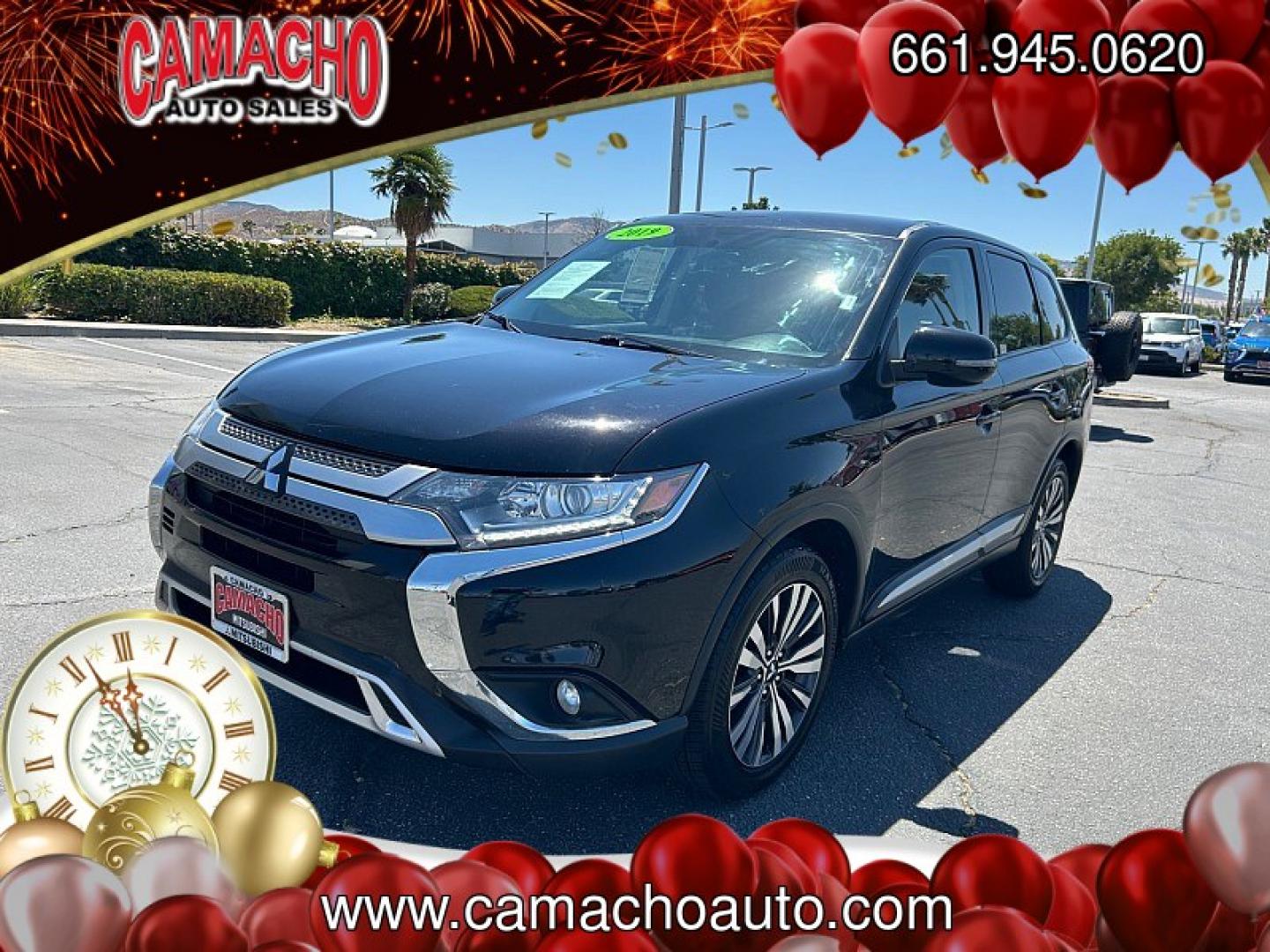 2019 Black Mitsubishi Outlander (JA4AD3A3XKZ) with an 4-Cyl 2.4 Liter engine, Automatic CVT transmission, located at 412 Auto Vista Drive, Palmdale, CA, 93551, (661) 945-0620, 34.592636, -118.136681- Photo#7