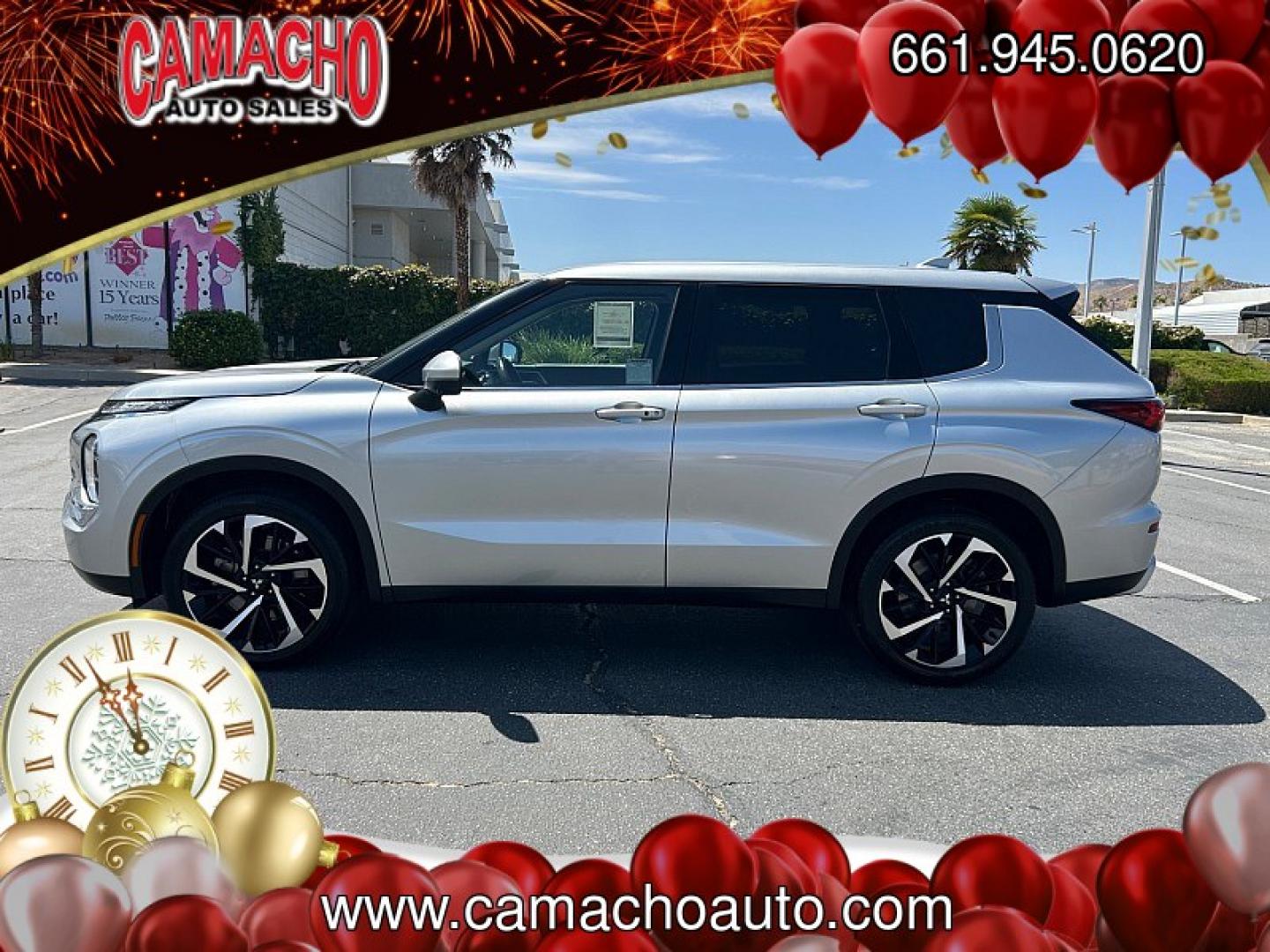 2024 Silver Mitsubishi Outlander (JA4J3VA84RZ) with an 4-Cyl 2.5 Liter engine, Automatic CVT transmission, located at 412 Auto Vista Drive, Palmdale, CA, 93551, (661) 945-0620, 34.592636, -118.136681- Photo#5