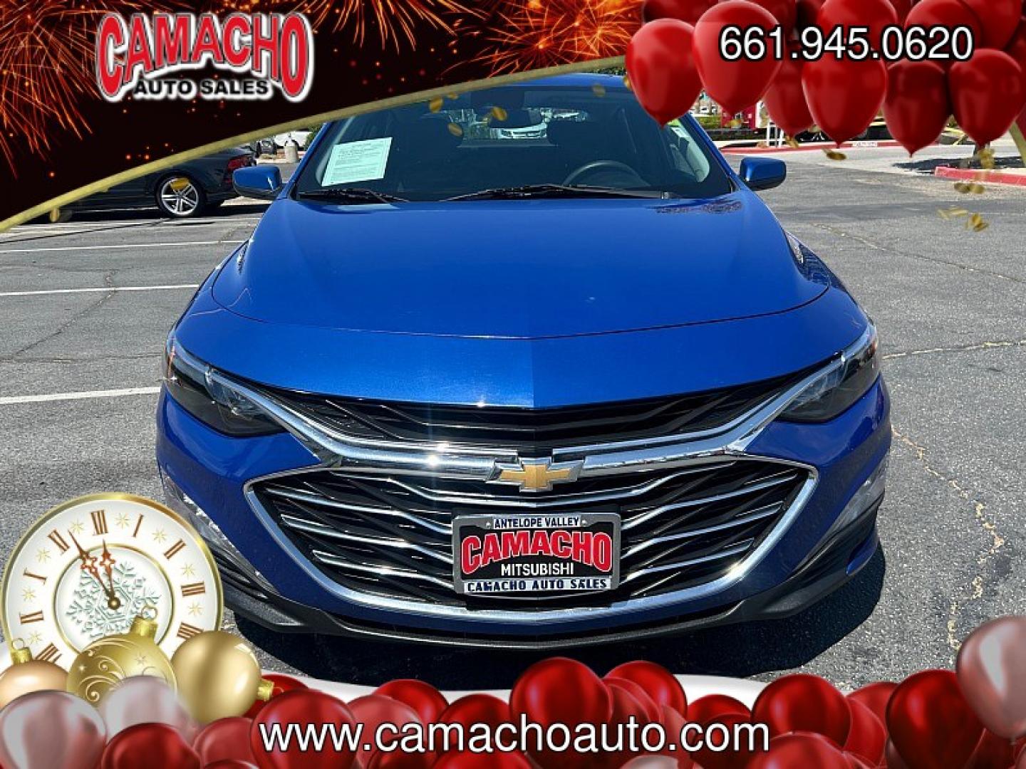 2023 Blue Chevrolet Malibu (1G1ZD5ST9PF) with an 4-Cyl Turbo 1.5 Liter engine, Automatic CVT transmission, located at 412 Auto Vista Drive, Palmdale, CA, 93551, (661) 945-0620, 34.592636, -118.136681- Photo#1